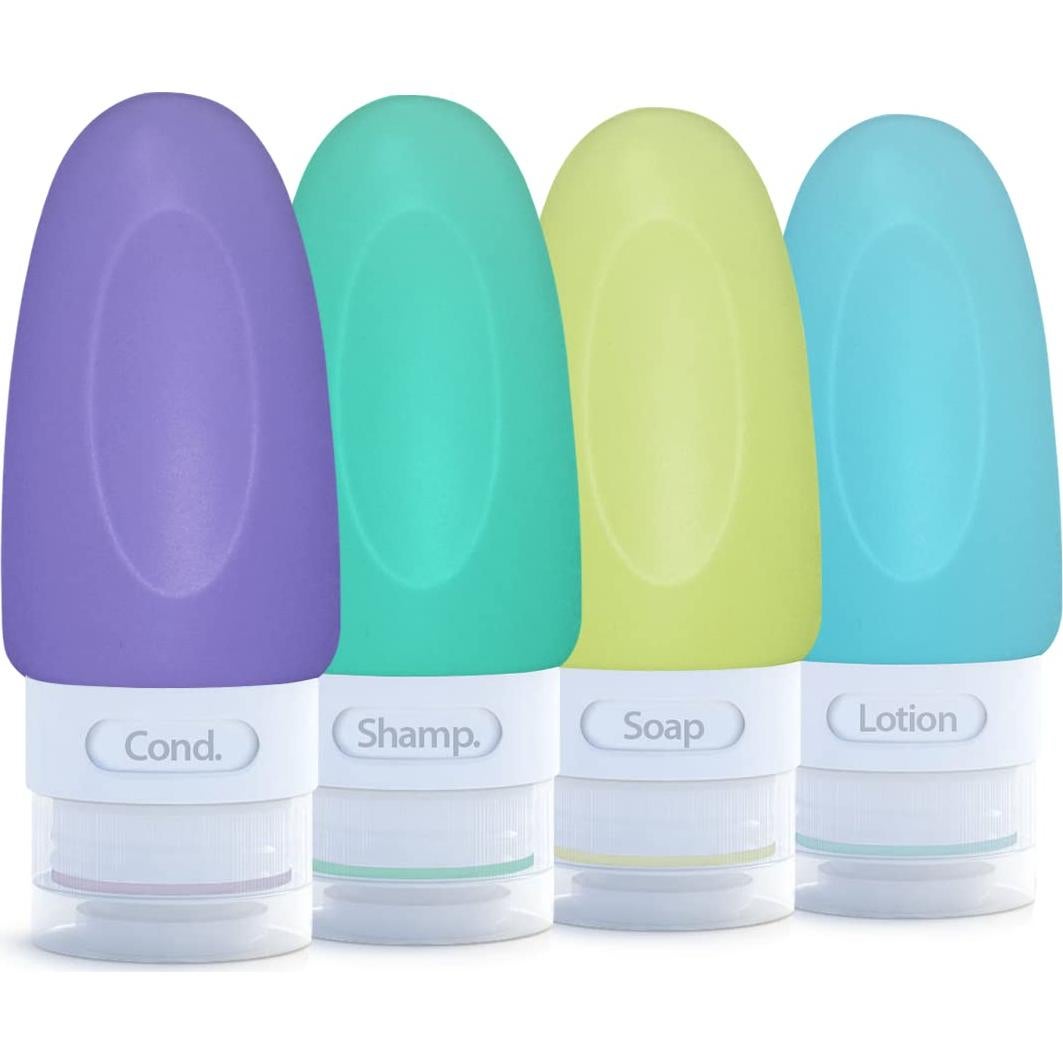 Botellas de Viaje a Prueba de Fugas Dot&Dot - 4 Piezas 37 ml