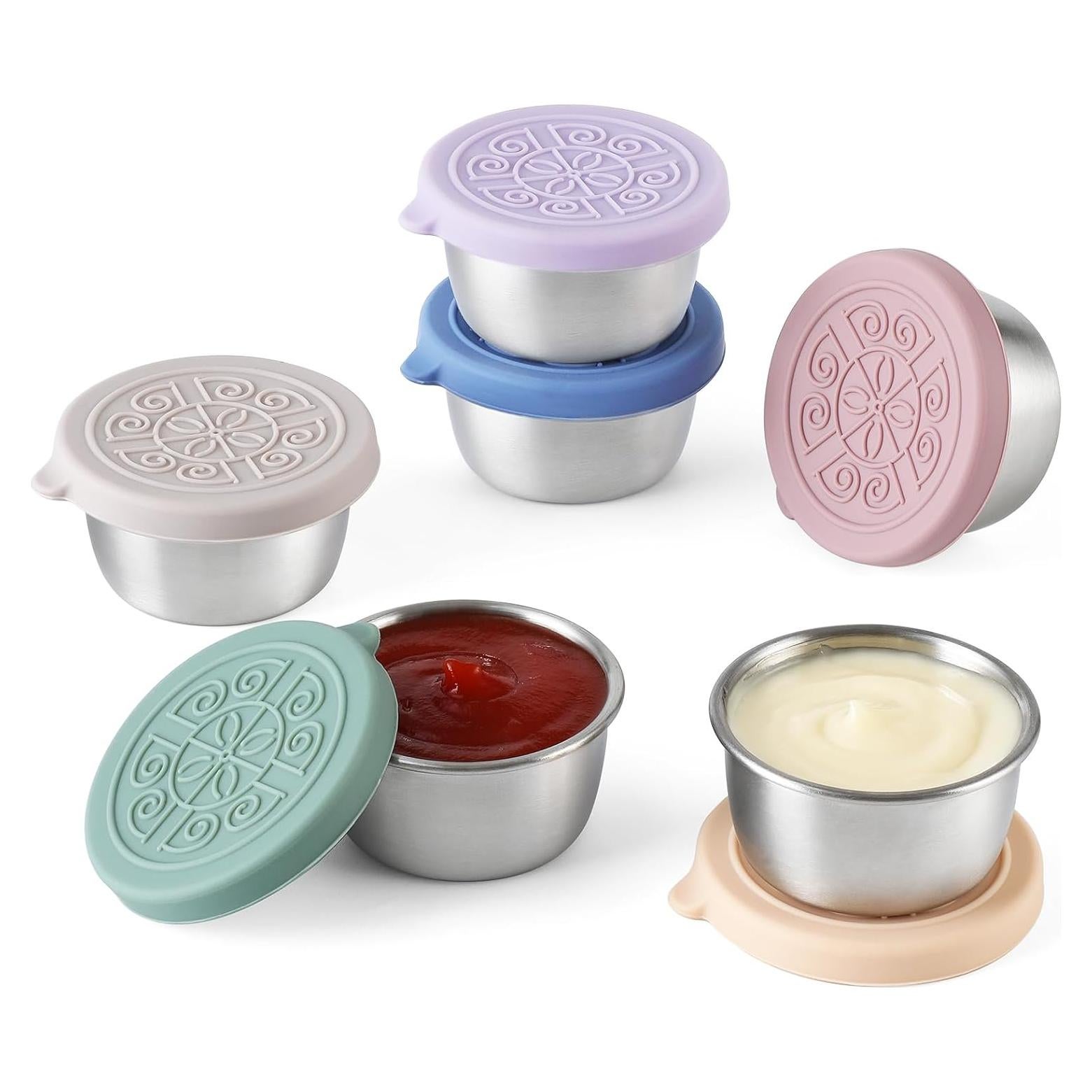 Contenedor de Aderezo VITEVER 6 Piezas 47.3 ml Acero Inoxidable