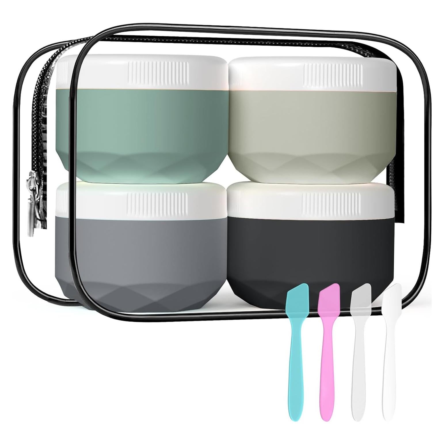 Contenedores de Viaje WLEAD 50ML Silicona A prueba de Fugas