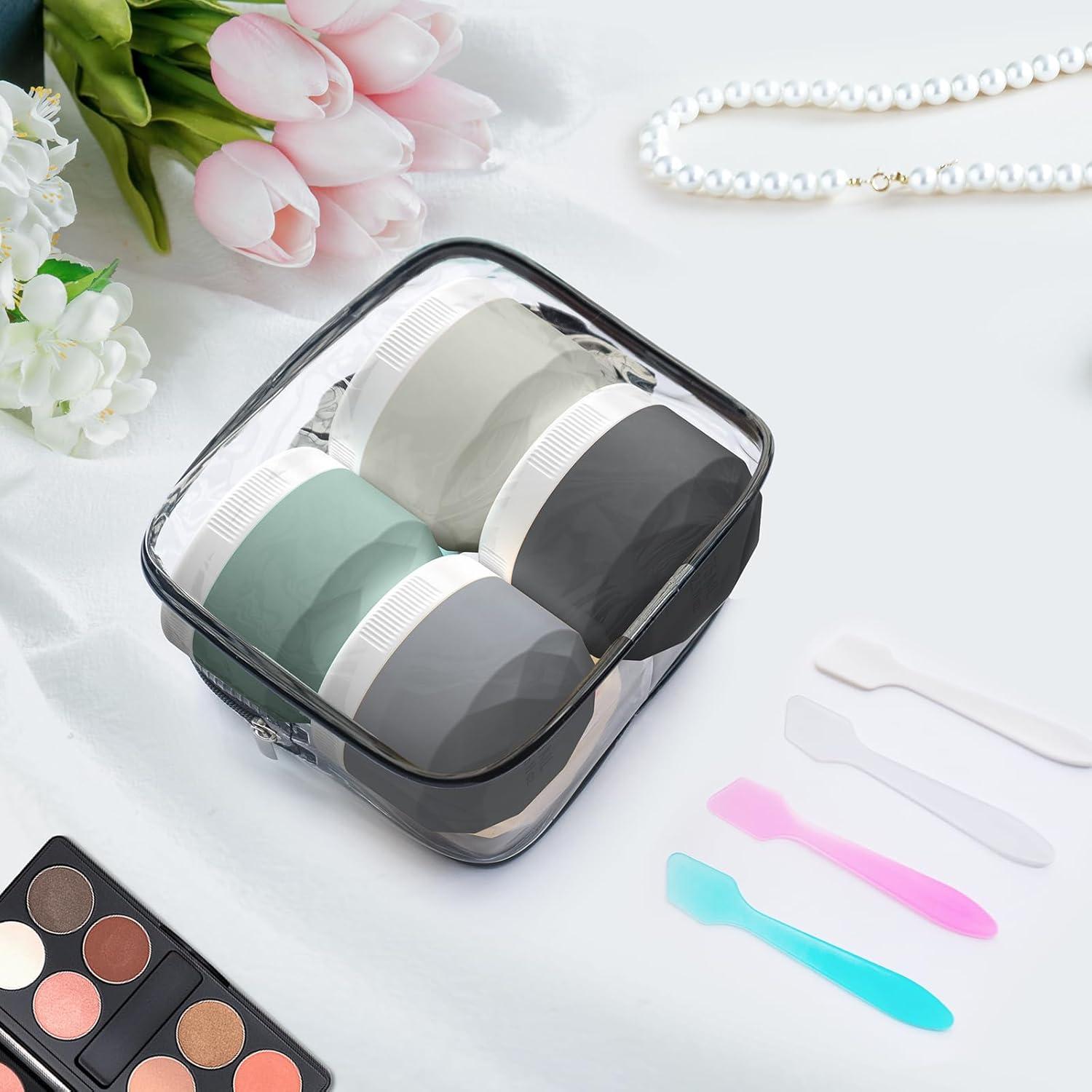 Contenedores de Viaje WLEAD 50ML Silicona A prueba de Fugas