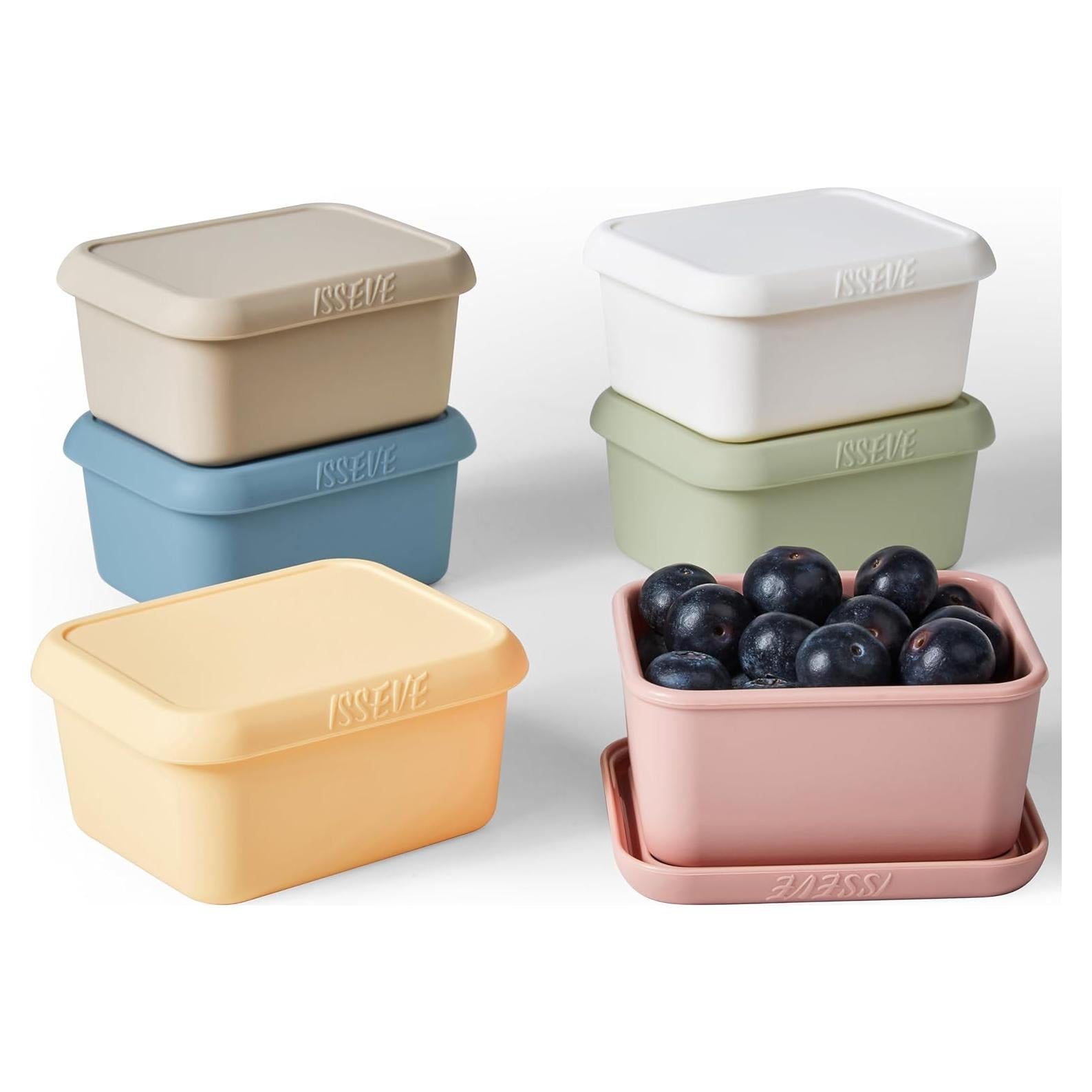 Contenedores de Silicona ISSEVE 8oz Reutilizables para Snacks