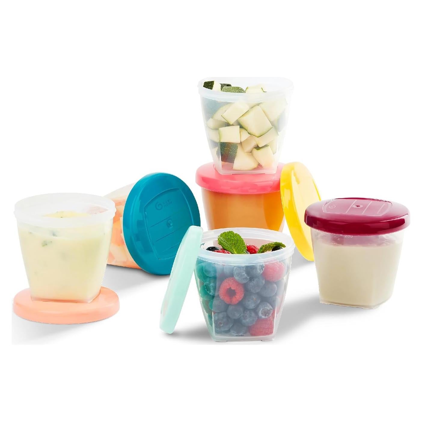 Frascos de Comida para Bebés Babymoov Set 6x227g Sin BPA