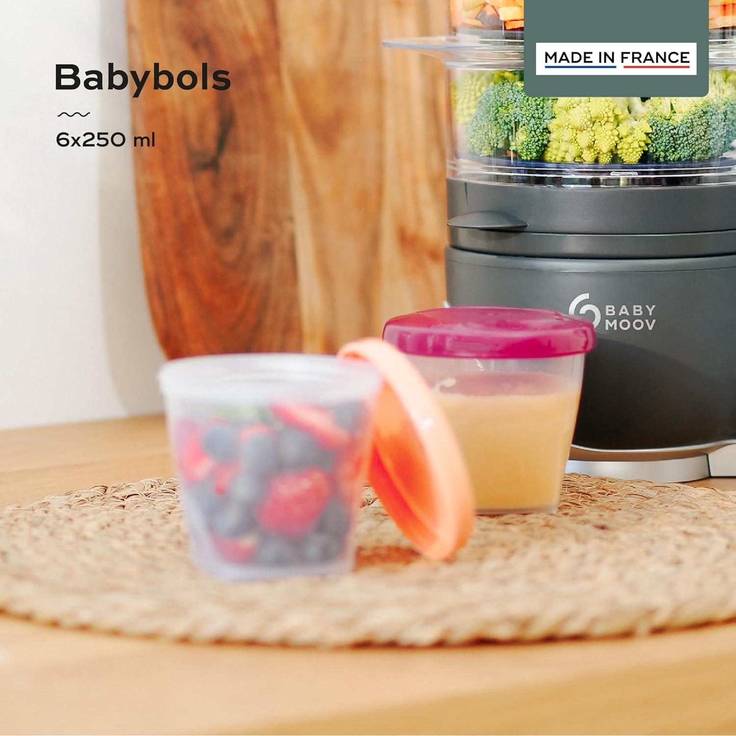 Frascos de Comida para Bebés Babymoov Set 6x227g Sin BPA
