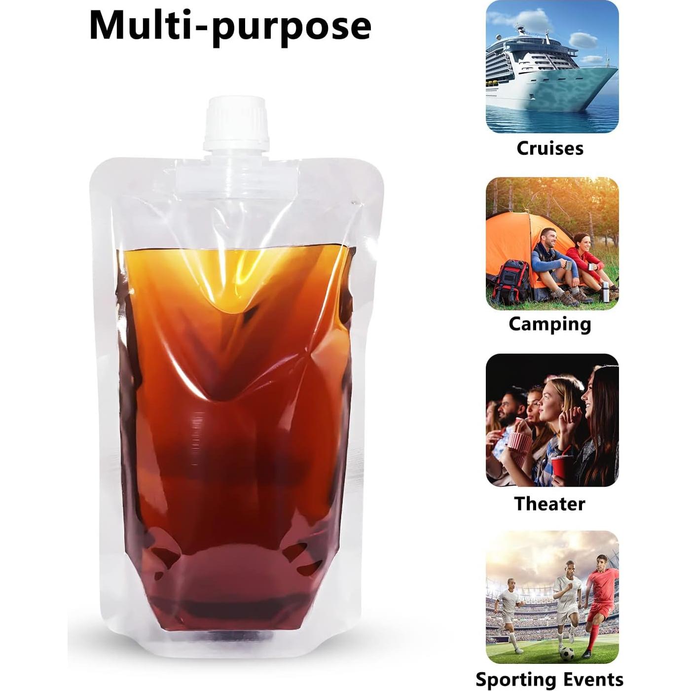 Botellas de Plástico Keon 237ml - 10 Pcs + 2 Embudos