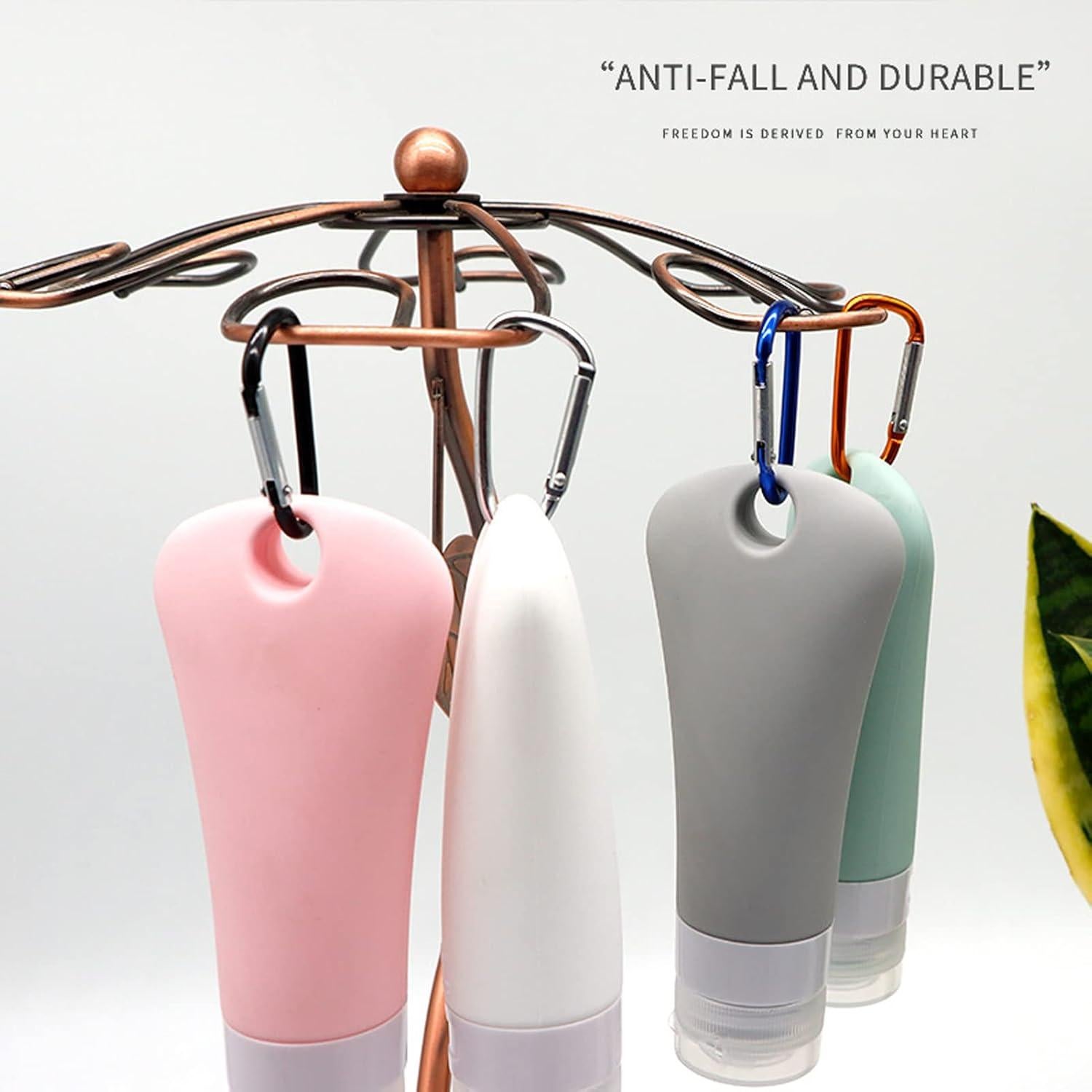 Juego de Botellas de Silicona BetterJonny 4 Pcs 89.8 ml Viaje