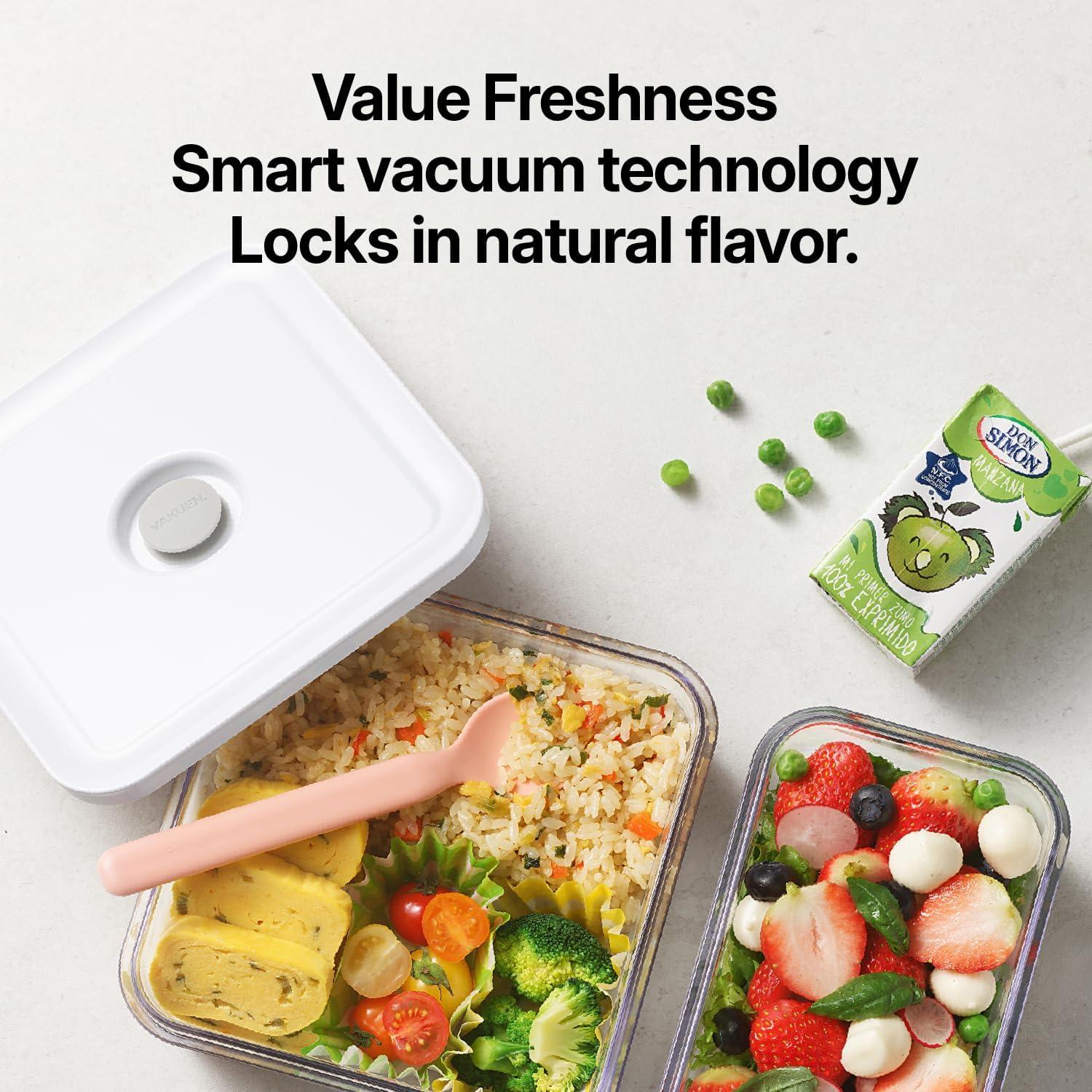 Contenedor de Almacenamiento Hermético VAKUEN 3pcs 0.8L