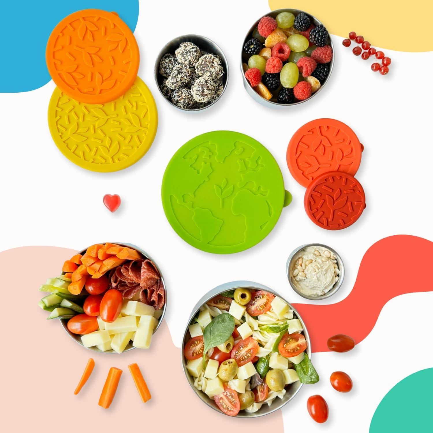 2 Contenedores de Acero Inoxidable TAVVA 12 oz A Prueba de Fugas