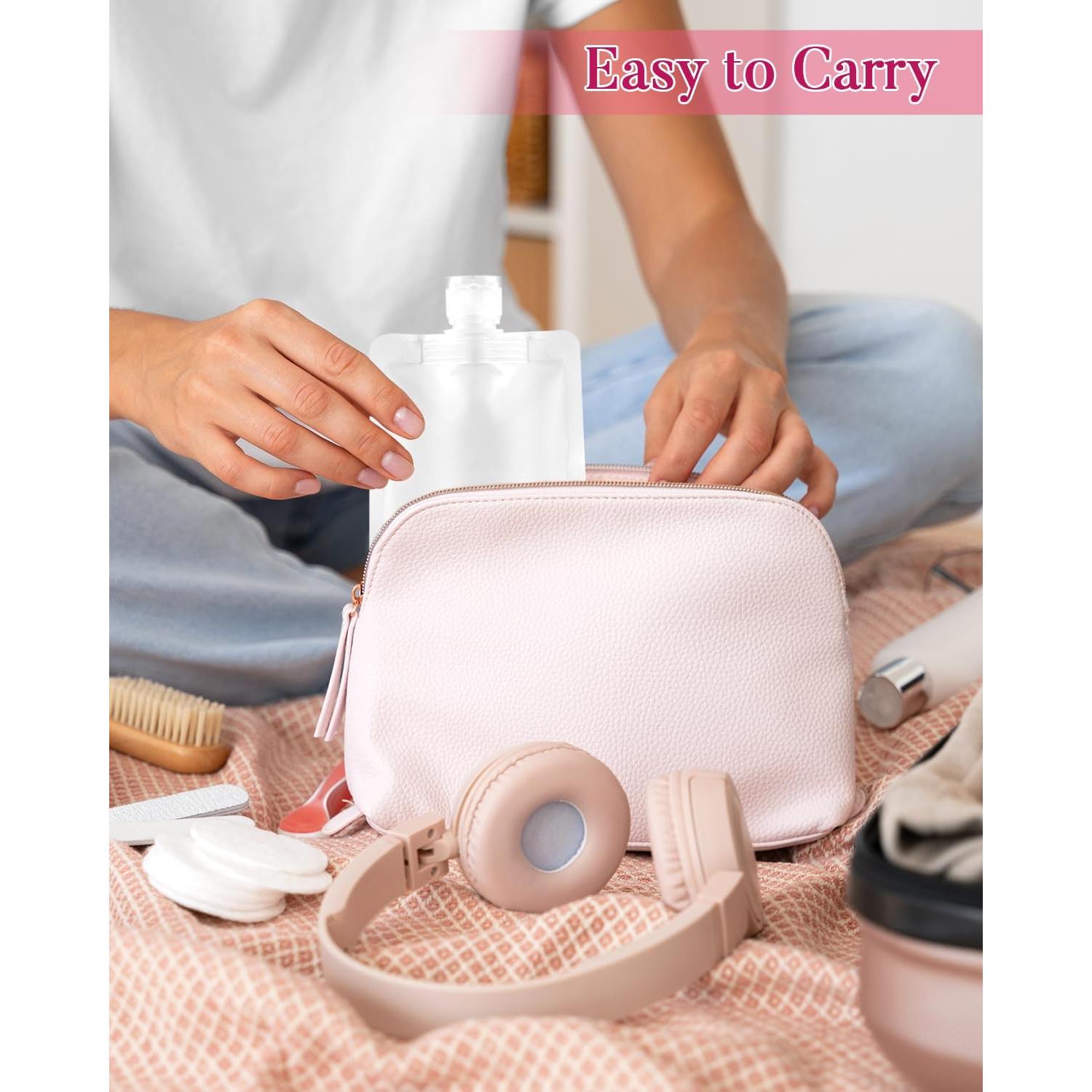 Set de 20 Bolsas de Líquido de Viaje EORTA 30ml a Prueba de Fugas