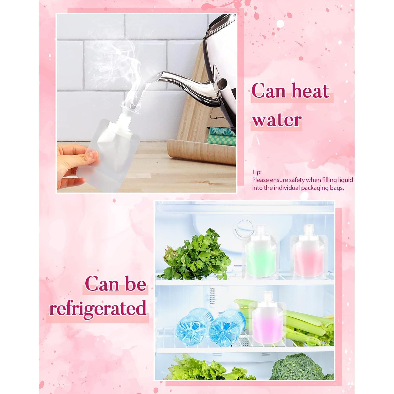 Set de 20 Bolsas de Líquido de Viaje EORTA 30ml a Prueba de Fugas