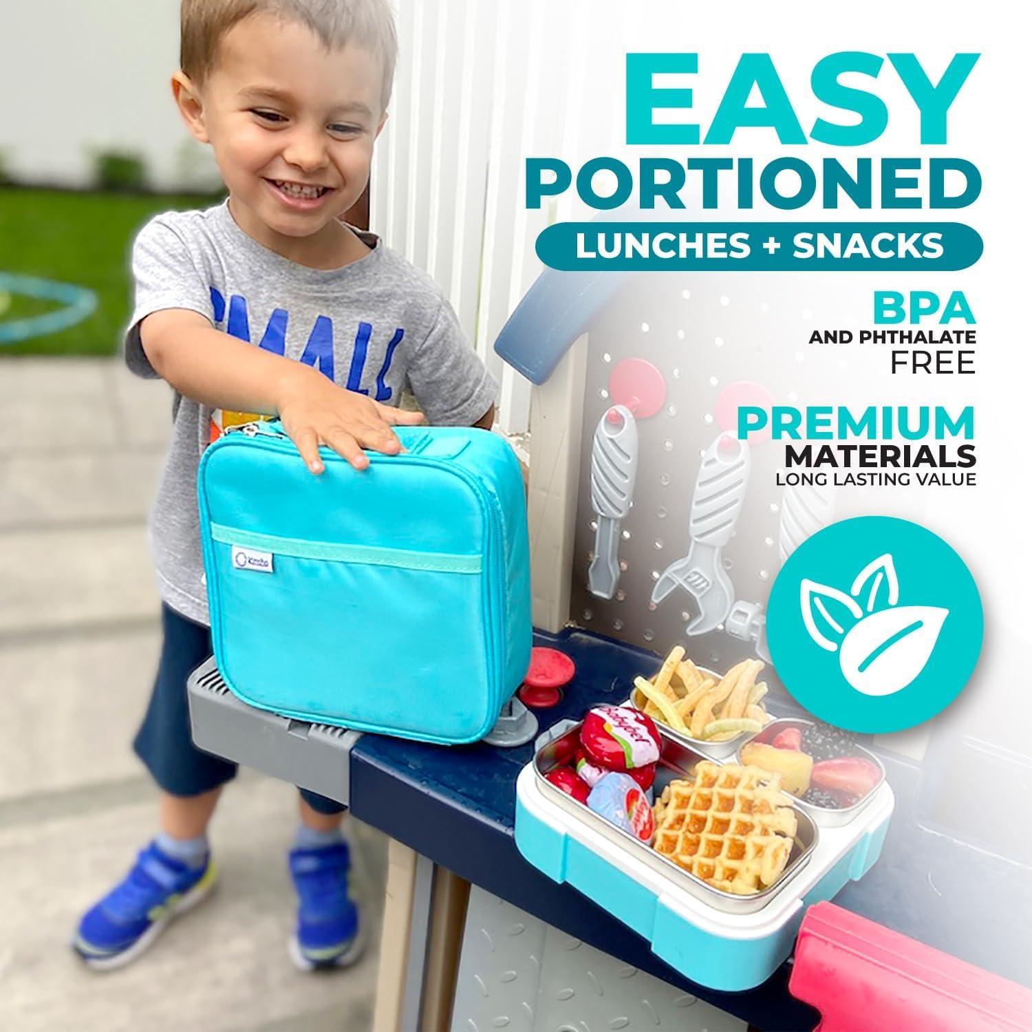 Set de Almuerzo Bento Kinsho Acero Inoxidable 720 ml Teal