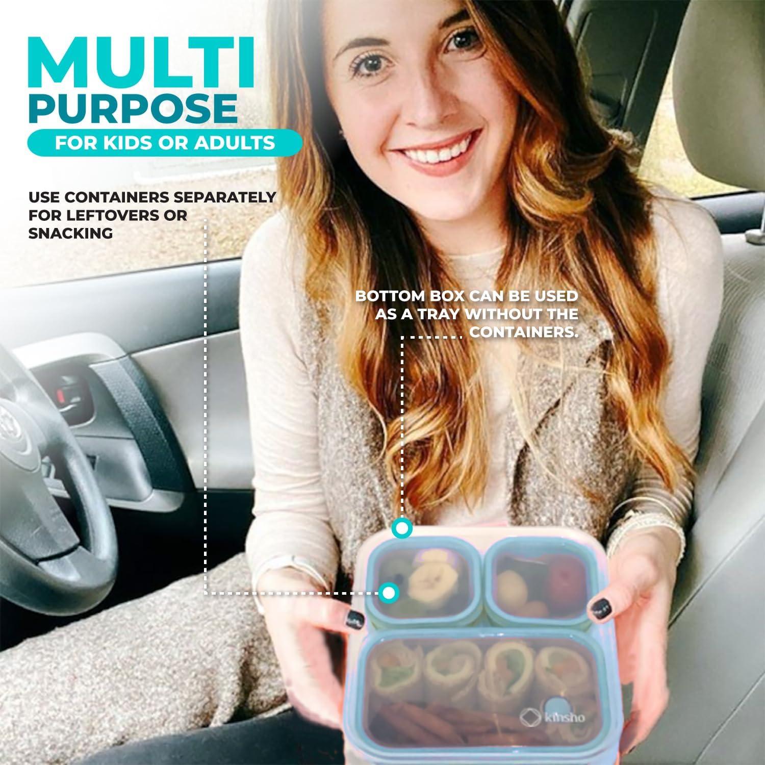 Set de Almuerzo Bento Kinsho Acero Inoxidable 720 ml Teal