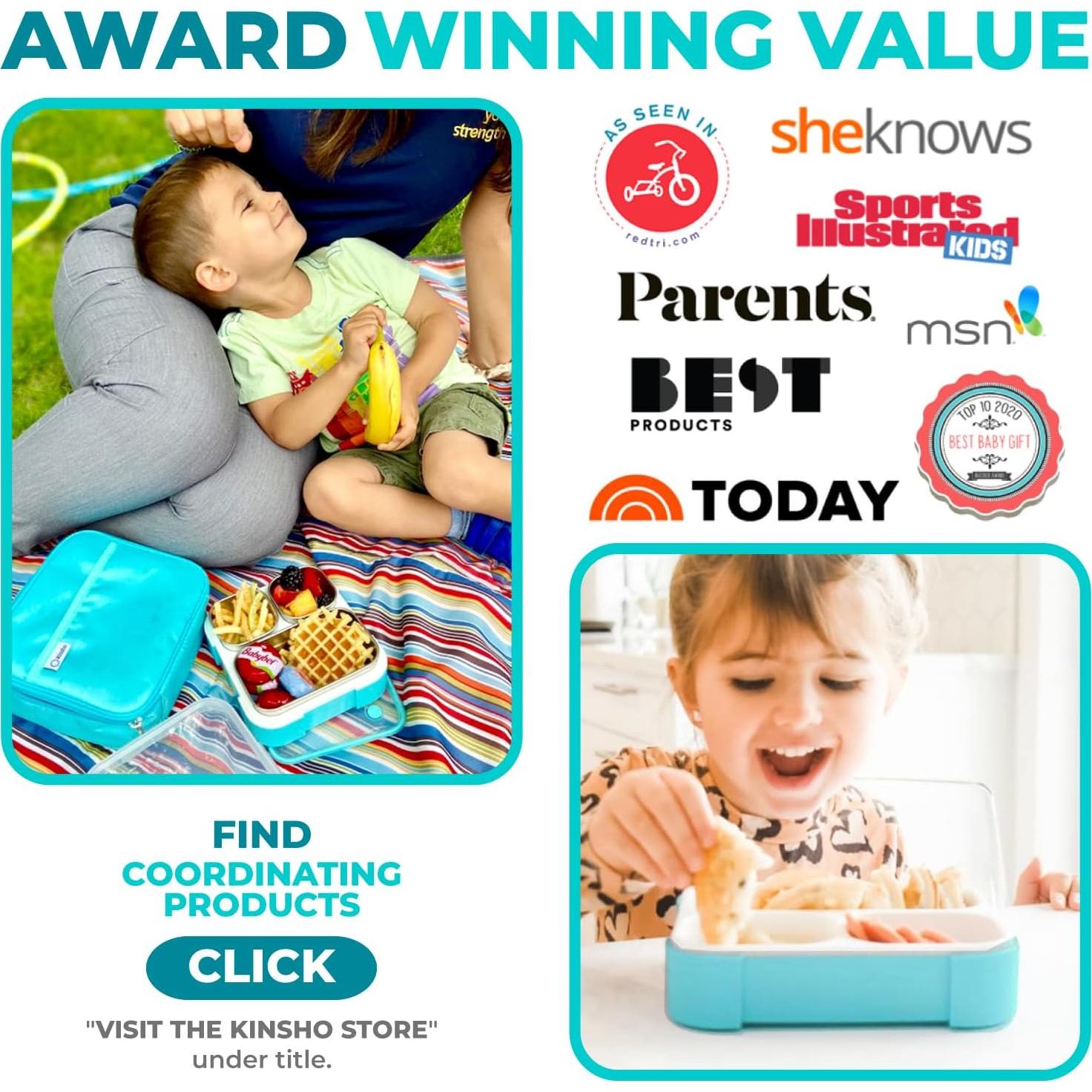 Set de Almuerzo Bento Kinsho Acero Inoxidable 720 ml Teal