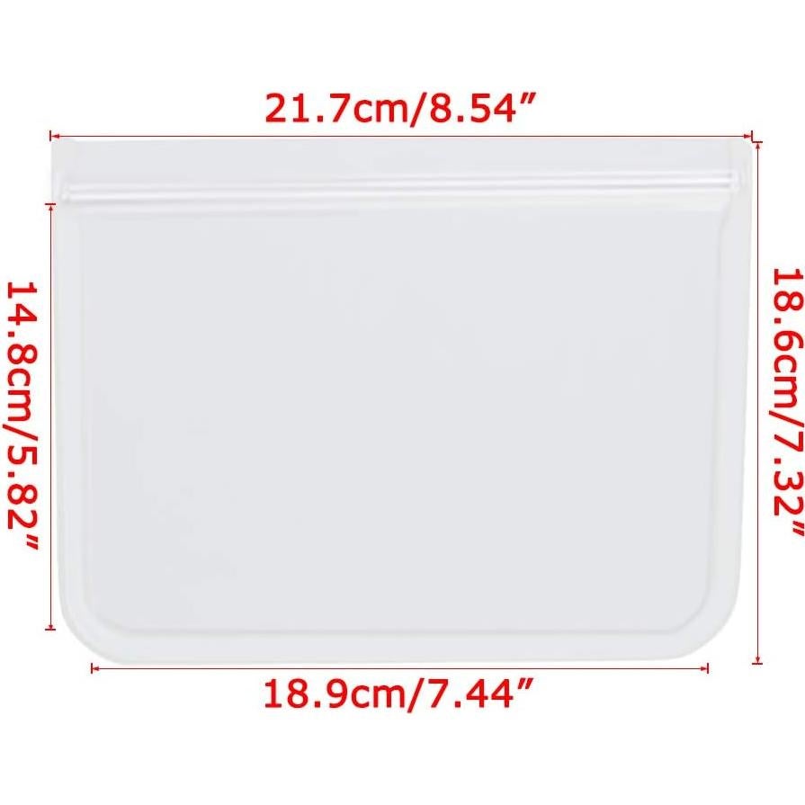 Bolsas de Congelador Reutilizables RLAVBL 10 Piezas 1L