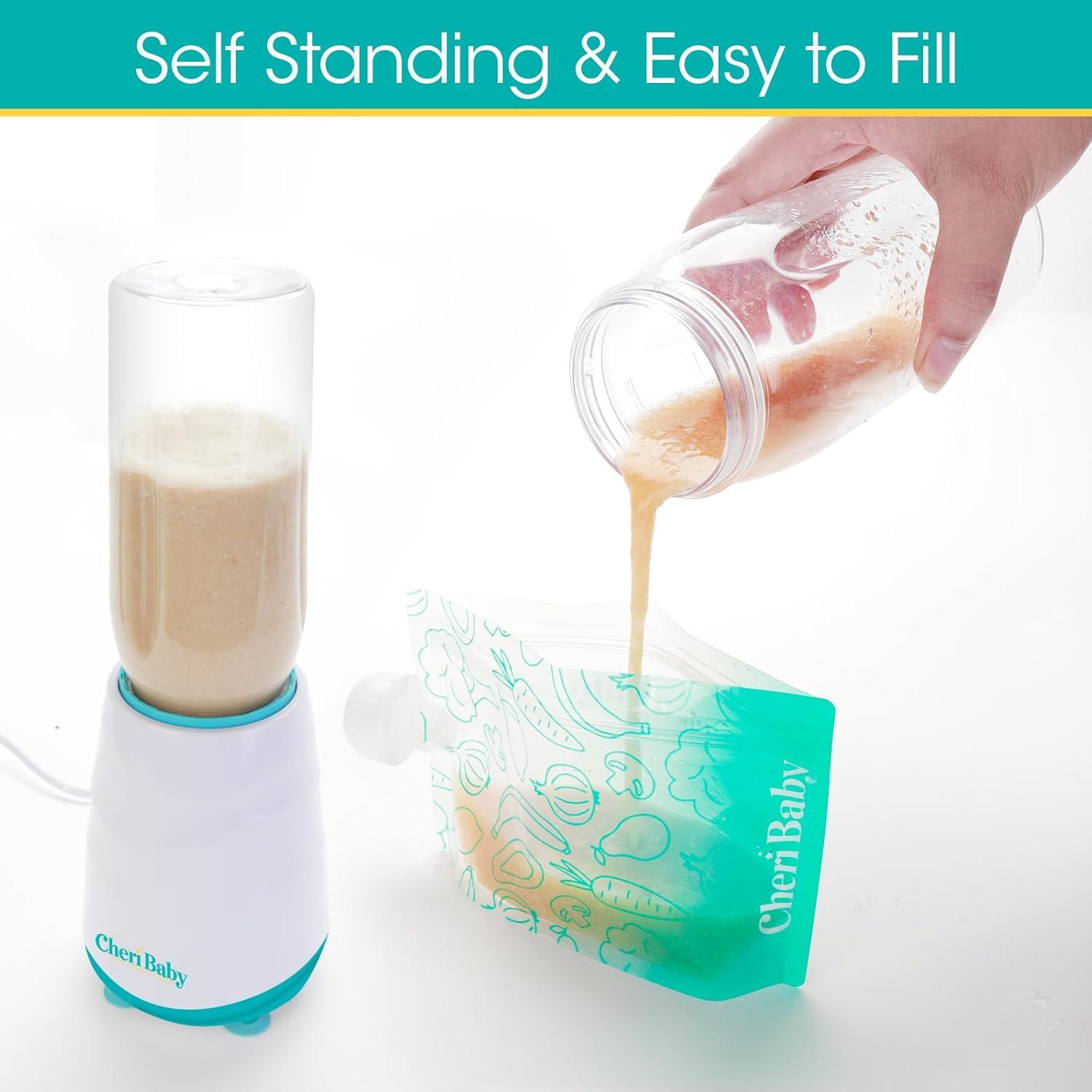 Bolsas Reutilizables para Comida Bebé Cheri Baby 10 Paquetes 120ml