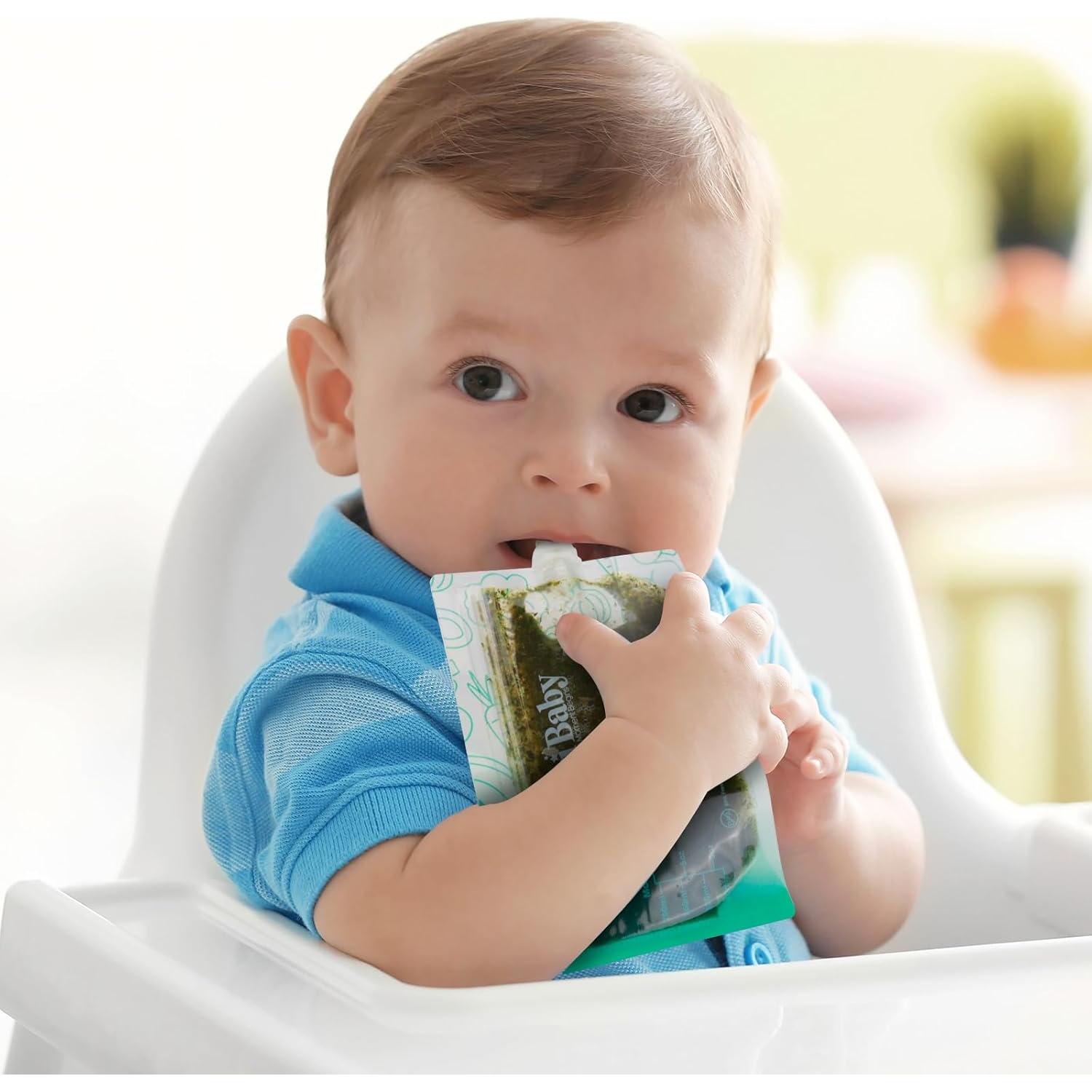 Bolsas Reutilizables para Comida Bebé Cheri Baby 10 Paquetes 120ml