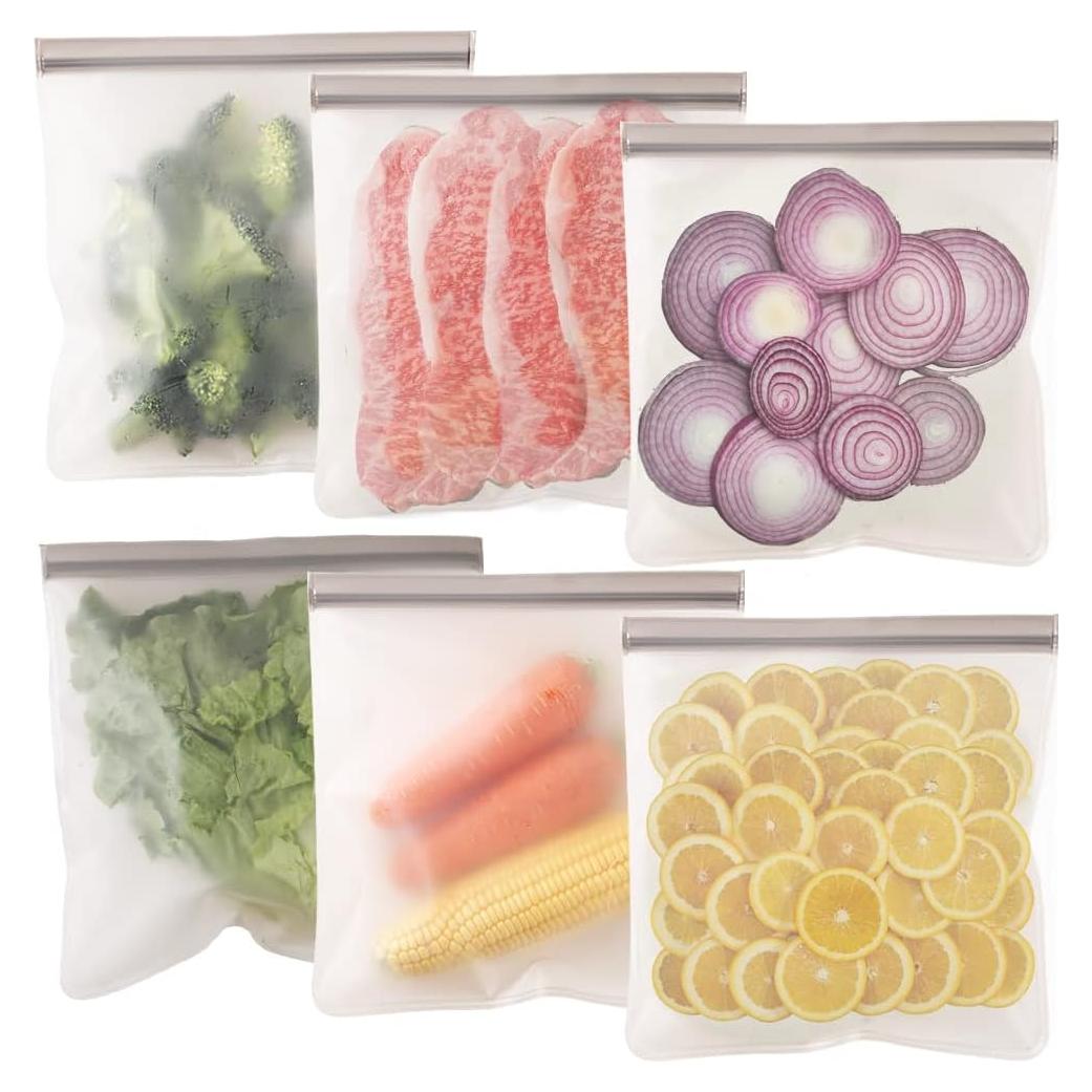 Bolsas Ziplock Reutilizables Cozihom 6 Piezas 28x27cm Ecológicas