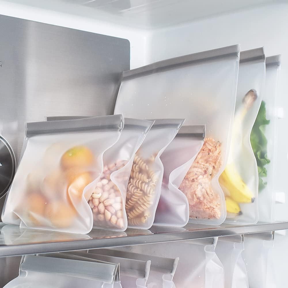 Bolsas Ziplock Reutilizables Cozihom 6 Piezas 28x27cm Ecológicas