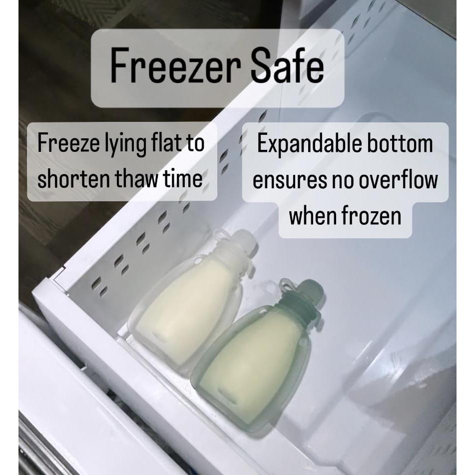 Bolsas de Almacenamiento de Leche Materna Silicona 120ml - 3 Piezas