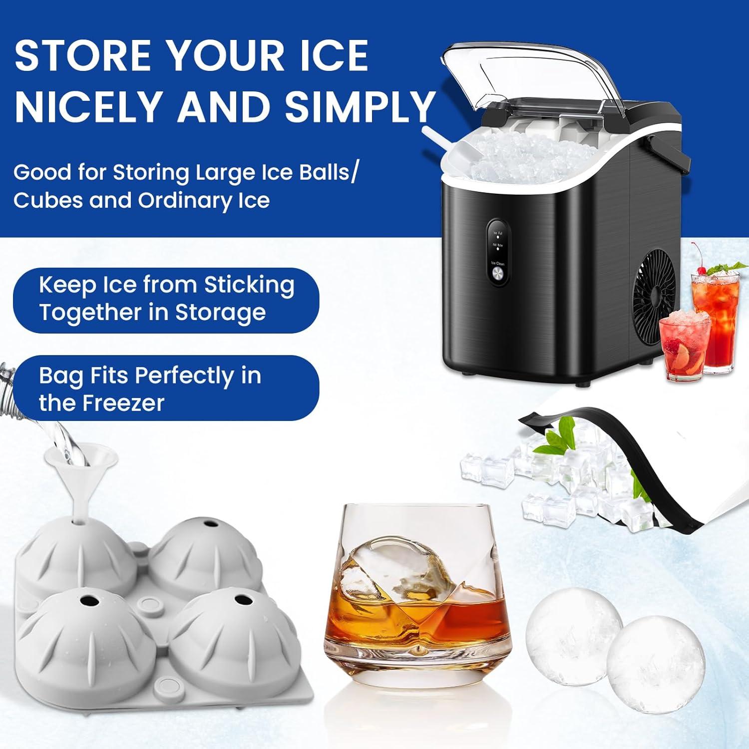 Paquete de 2 Bolsas de Almacenamiento de Hielo diatomiteco 25.4x17.8cm