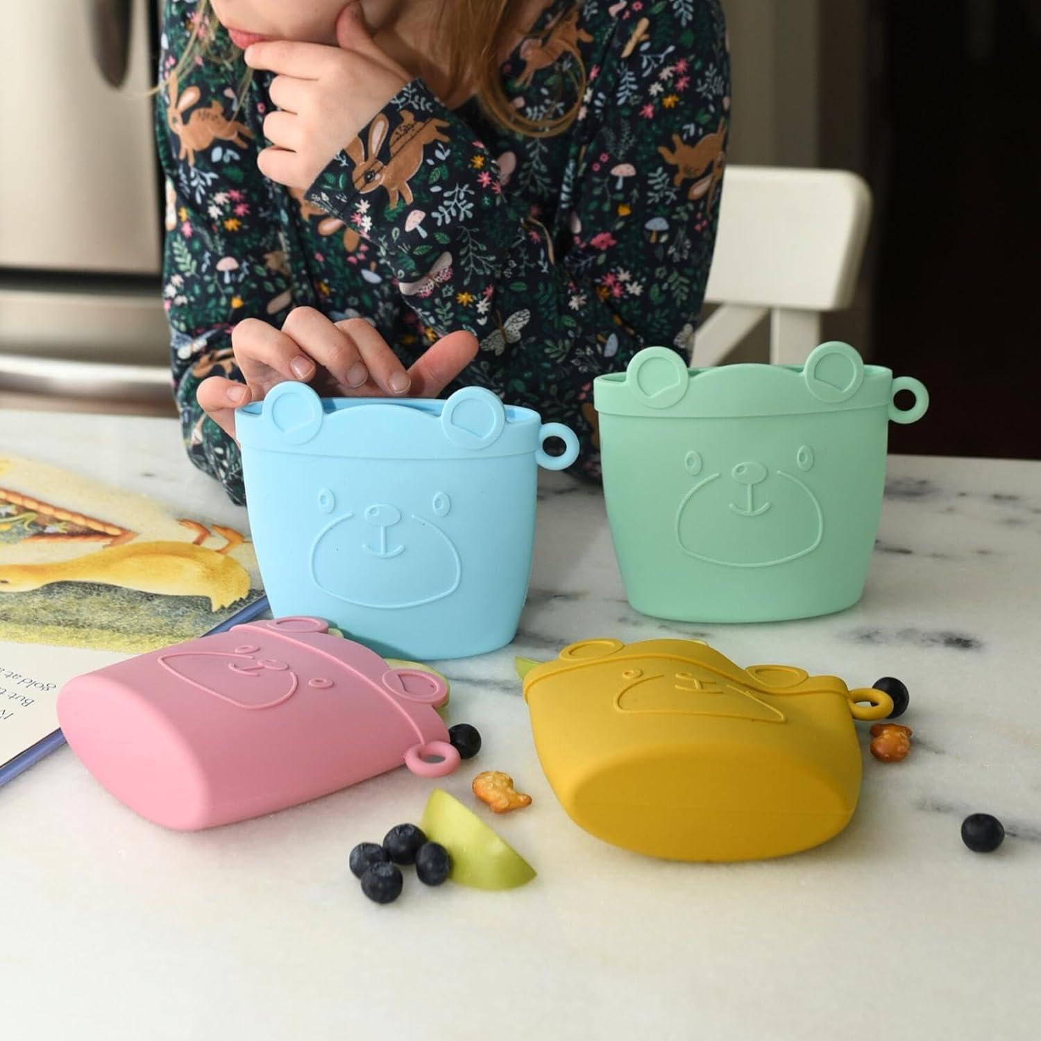 Bolsa de Snack de Silicona Snakie Azul Bebé 100% Reutilizable