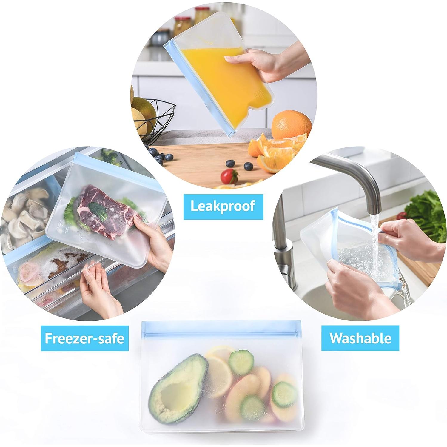 Bolsas de Almacenamiento Reutilizables Gridlabs - 10 Unidades PEVA