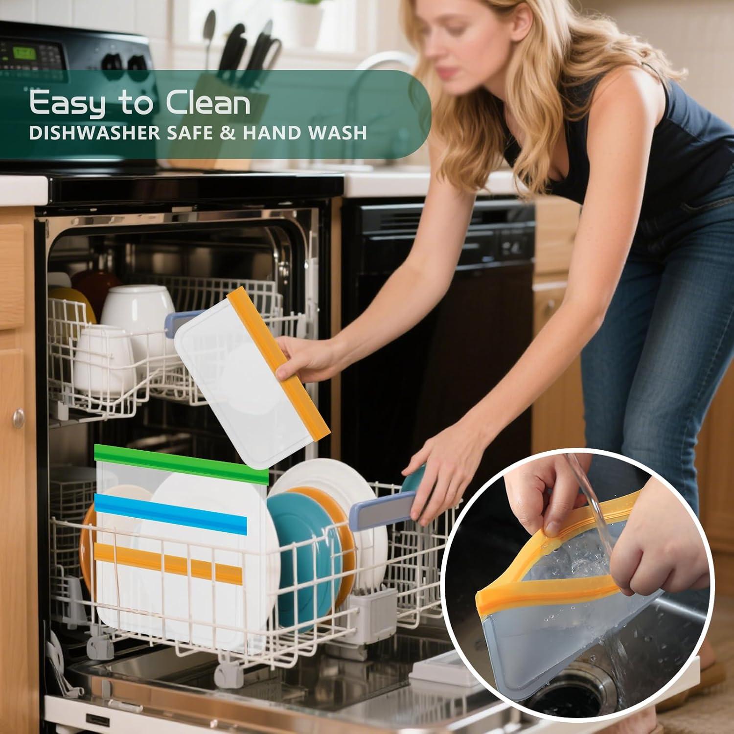 Bolsas de Almacenamiento Reutilizables JSVSLTD - Paquete de 8