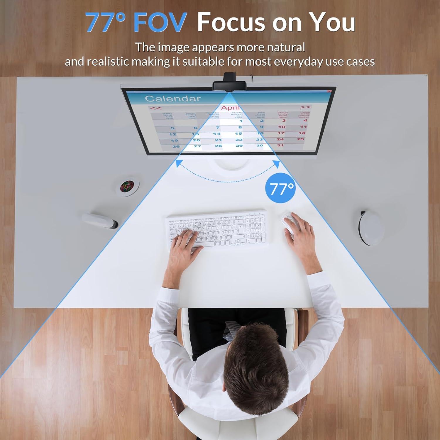 Cámara Web 4K NEWORK EasyCam 501, USB Plug & Play, 2 Micrófonos