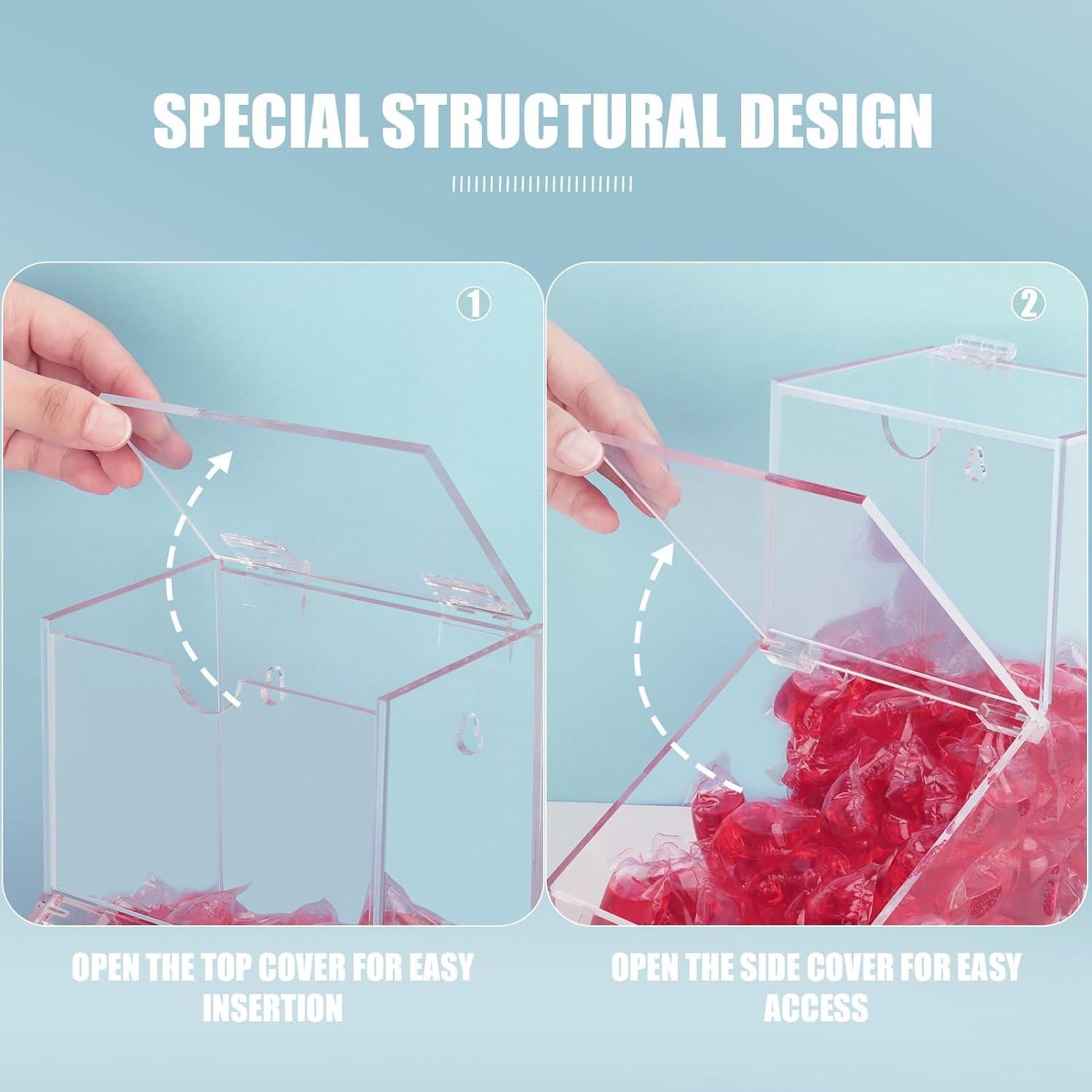 Contenedor de cápsulas de lavandería GerayMe 150 cargas acrílico