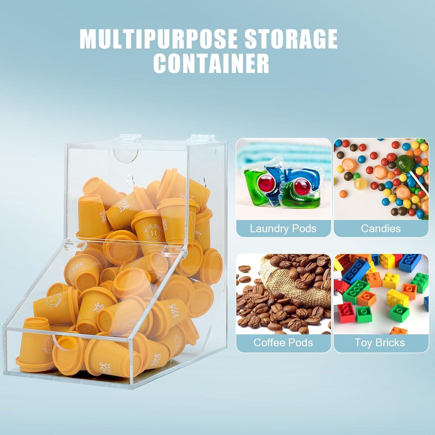 Contenedor de cápsulas de lavandería GerayMe 150 cargas acrílico