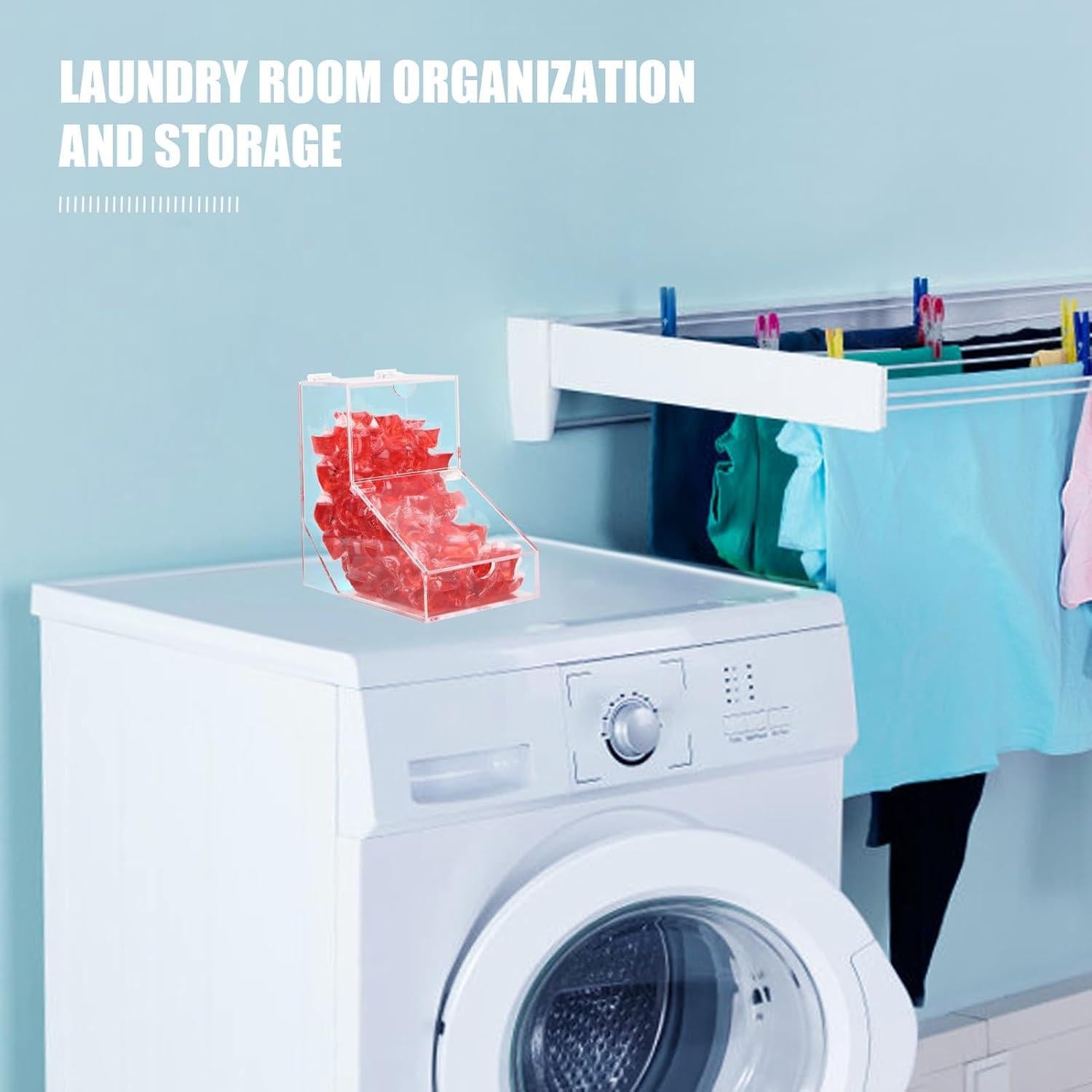 Contenedor de cápsulas de lavandería GerayMe 150 cargas acrílico