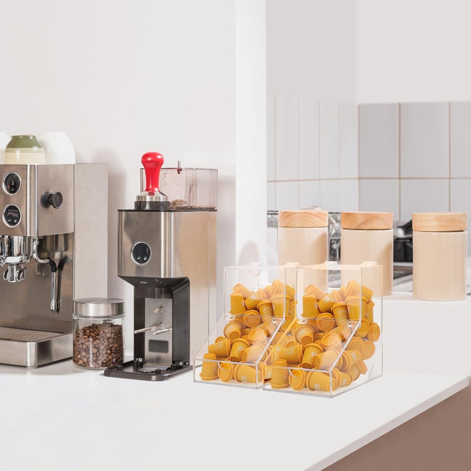 Contenedor de cápsulas de lavandería GerayMe 150 cargas acrílico