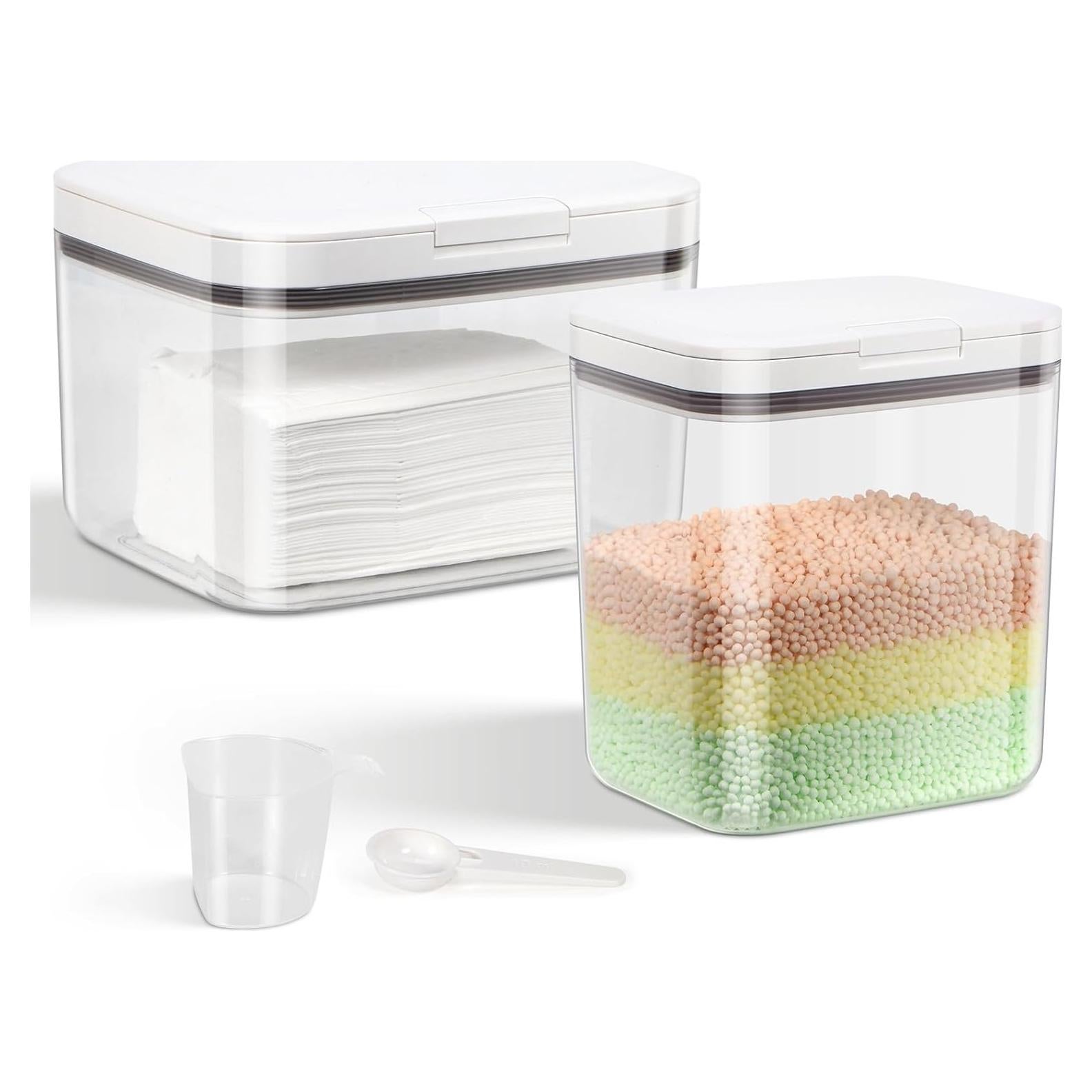 Contenedor de almacenamiento TBMAXS 2 paquetes 68oz + 95oz