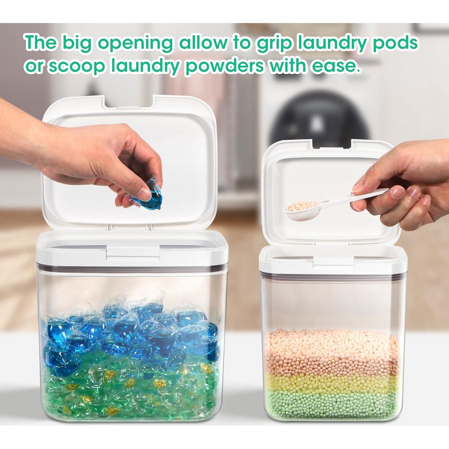 Contenedor de almacenamiento TBMAXS 2 paquetes 68oz + 95oz