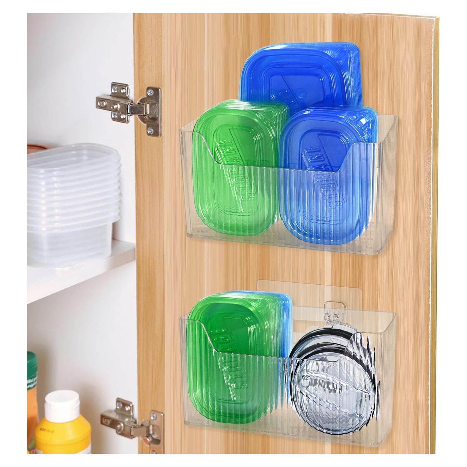 Organizador de Puerta de Gabinete PENSINO Pack de 2 Transparente