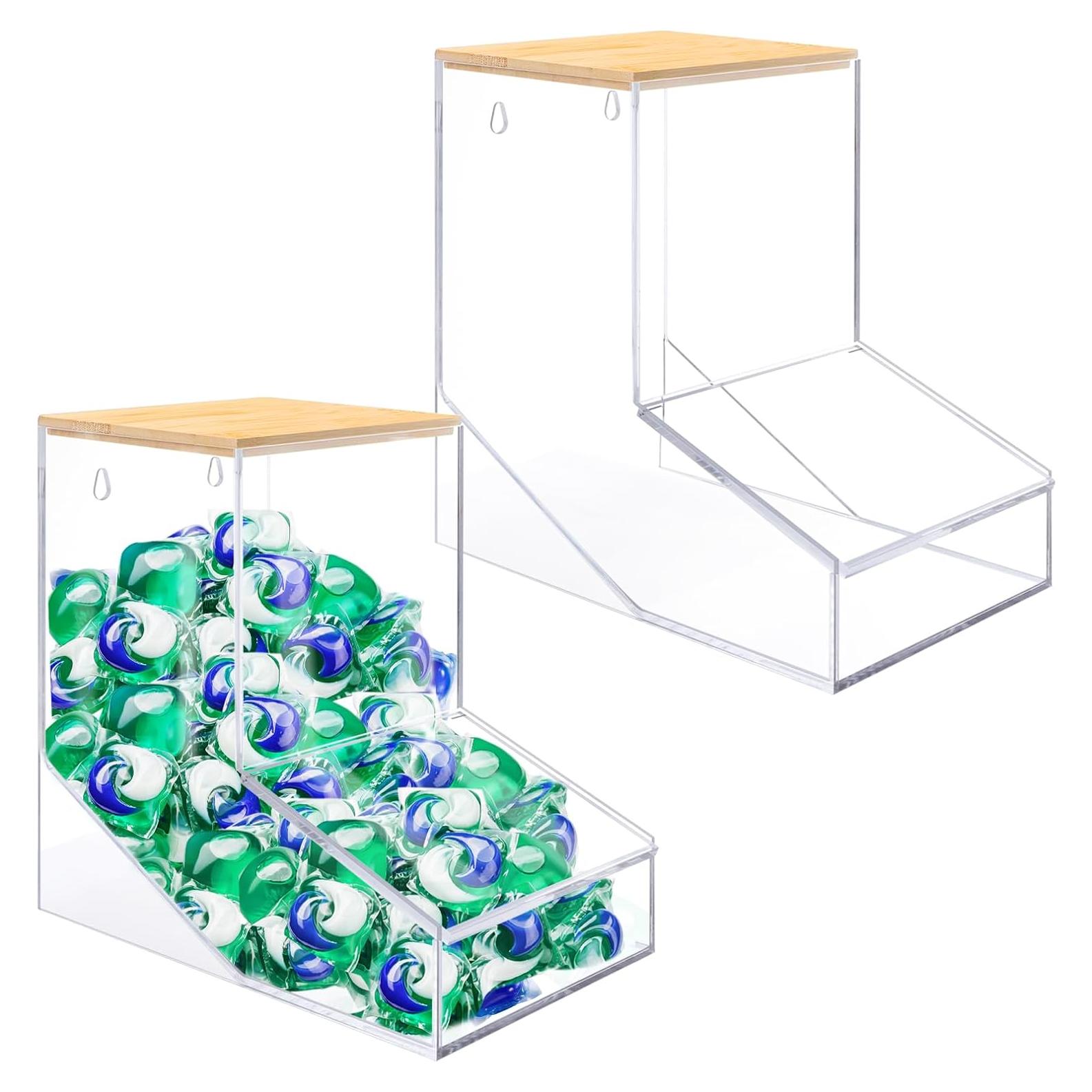 Dispensador de cápsulas de lavandería JYPS 2pcs 2.79L