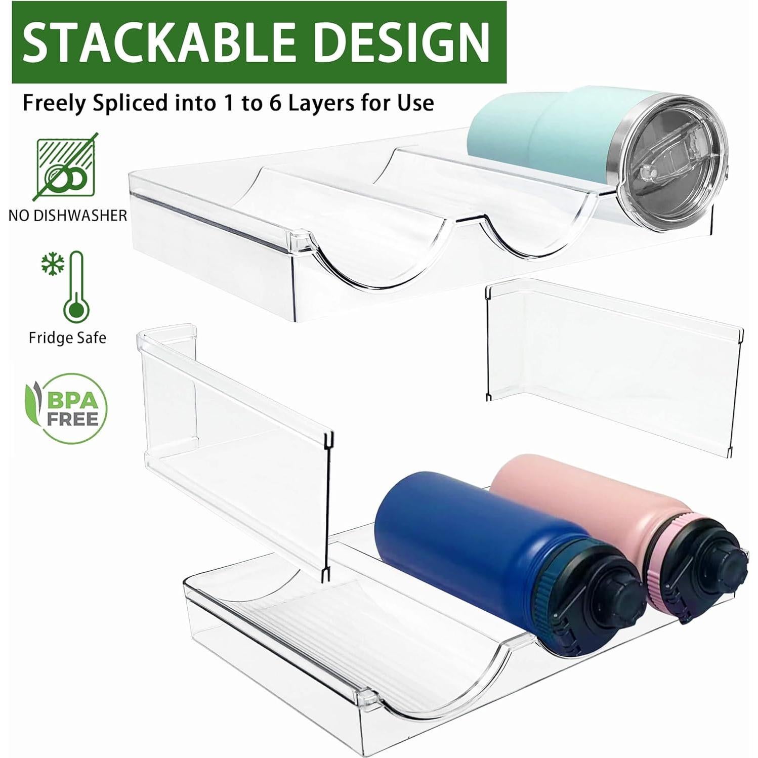Organizador de Botellas de Agua Spaclear 12 Botellas Apilable