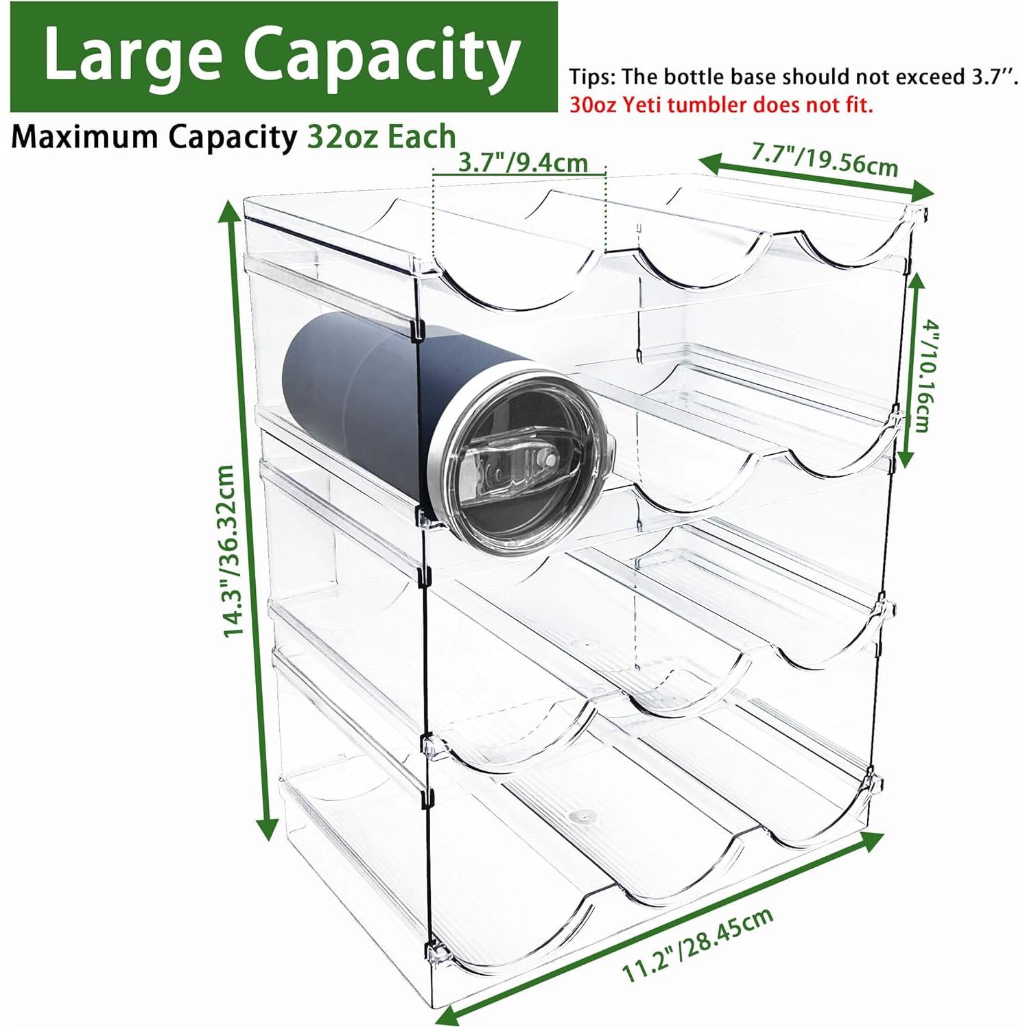 Organizador de Botellas de Agua Spaclear 12 Botellas Apilable