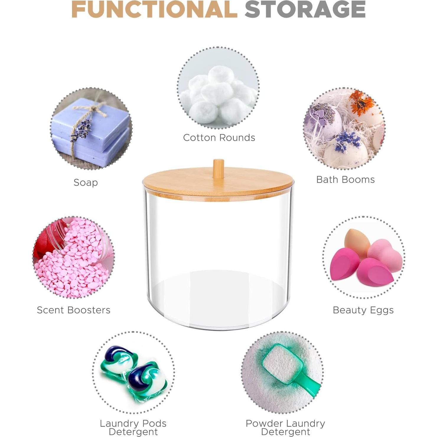 Contenedor de cápulas de lavandería JYPS 2 unidades 16x17.8cm