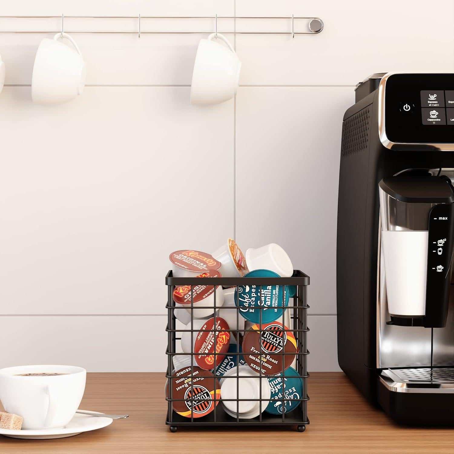 Organizador de Cápsulas de Café HORIAMIT 75 Cápsulas Negro