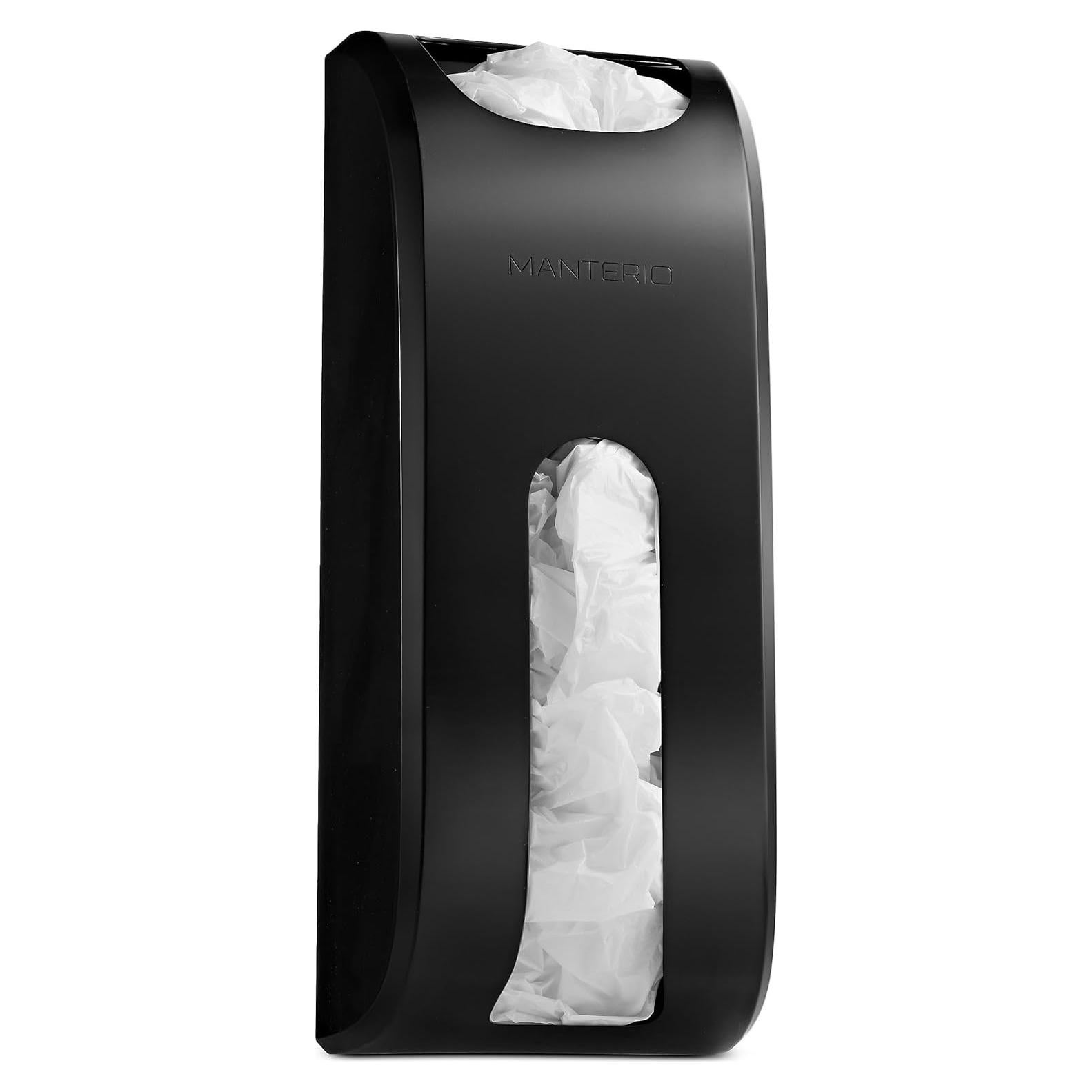 Soporte para Bolsas de Plástico Manterio Montado en Pared Negro