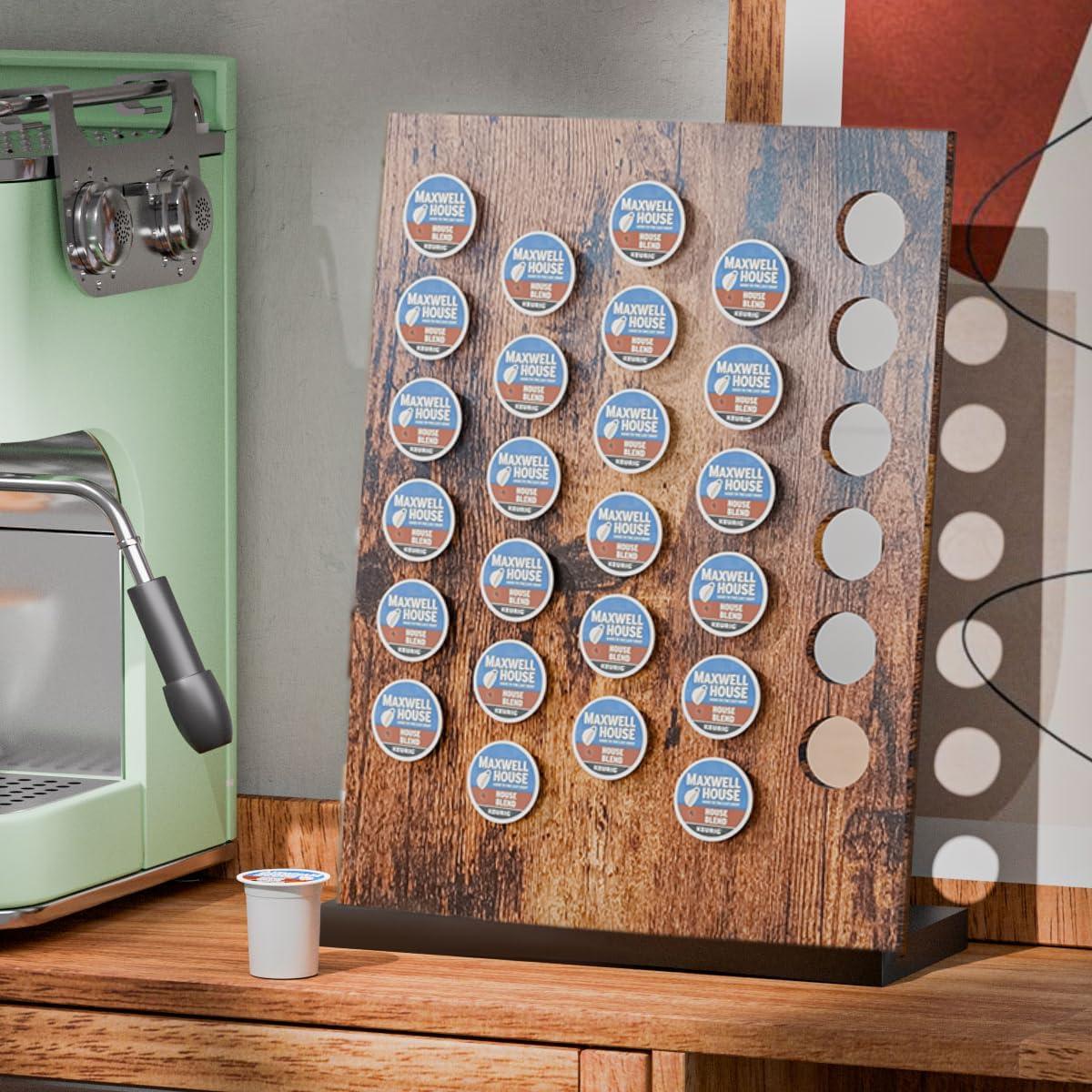 Soporte para cápsulas de café MOKIUER rústico 30 Kpods