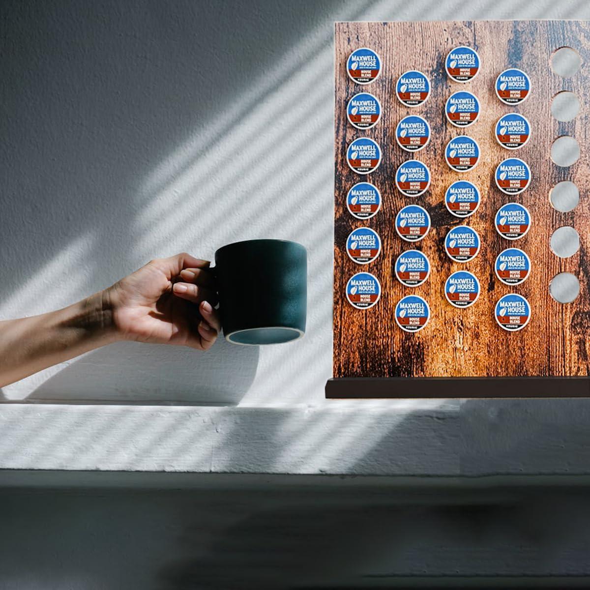 Soporte para cápsulas de café MOKIUER rústico 30 Kpods