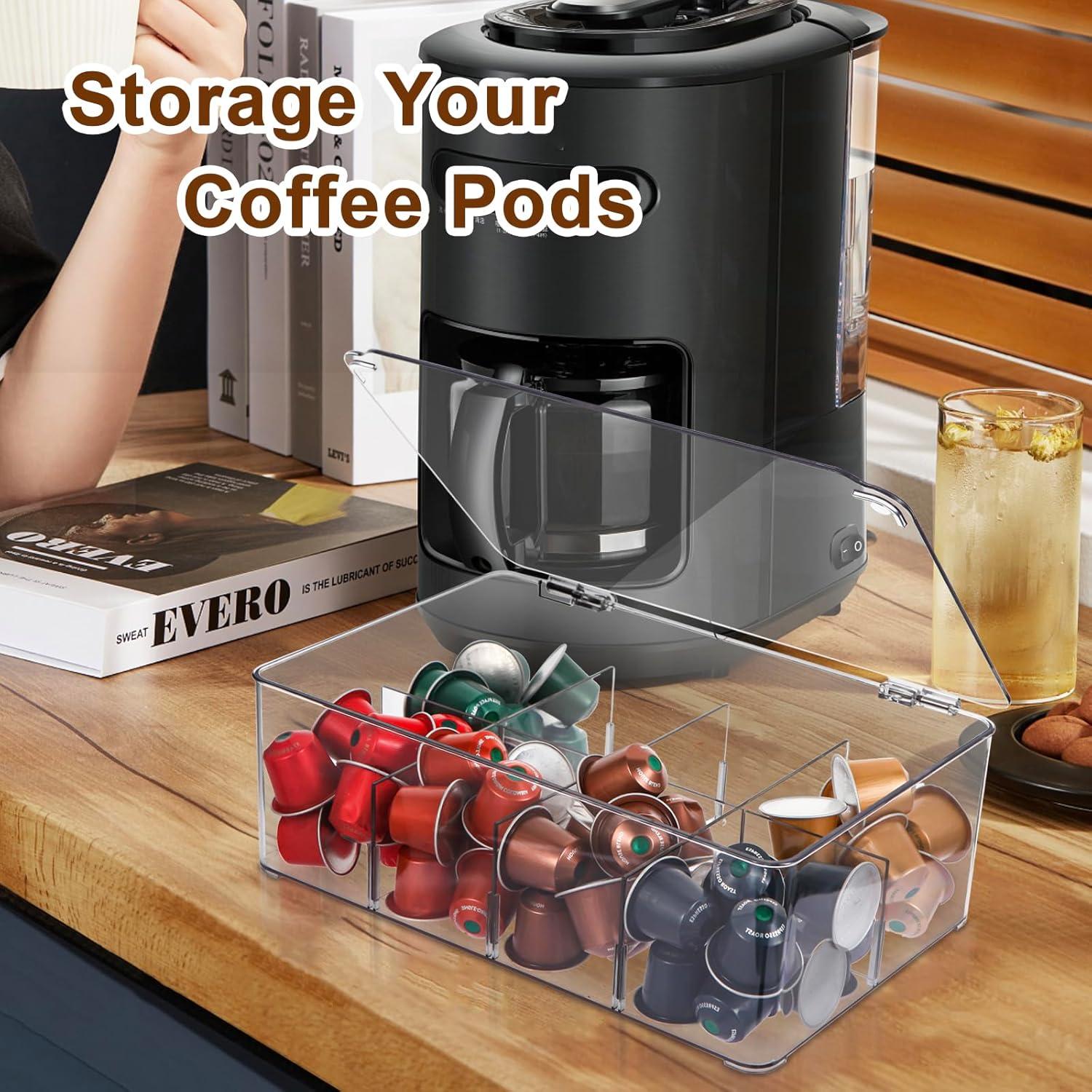 Soporte Organizador de Cápsulas de Café ZECENN - Transparente