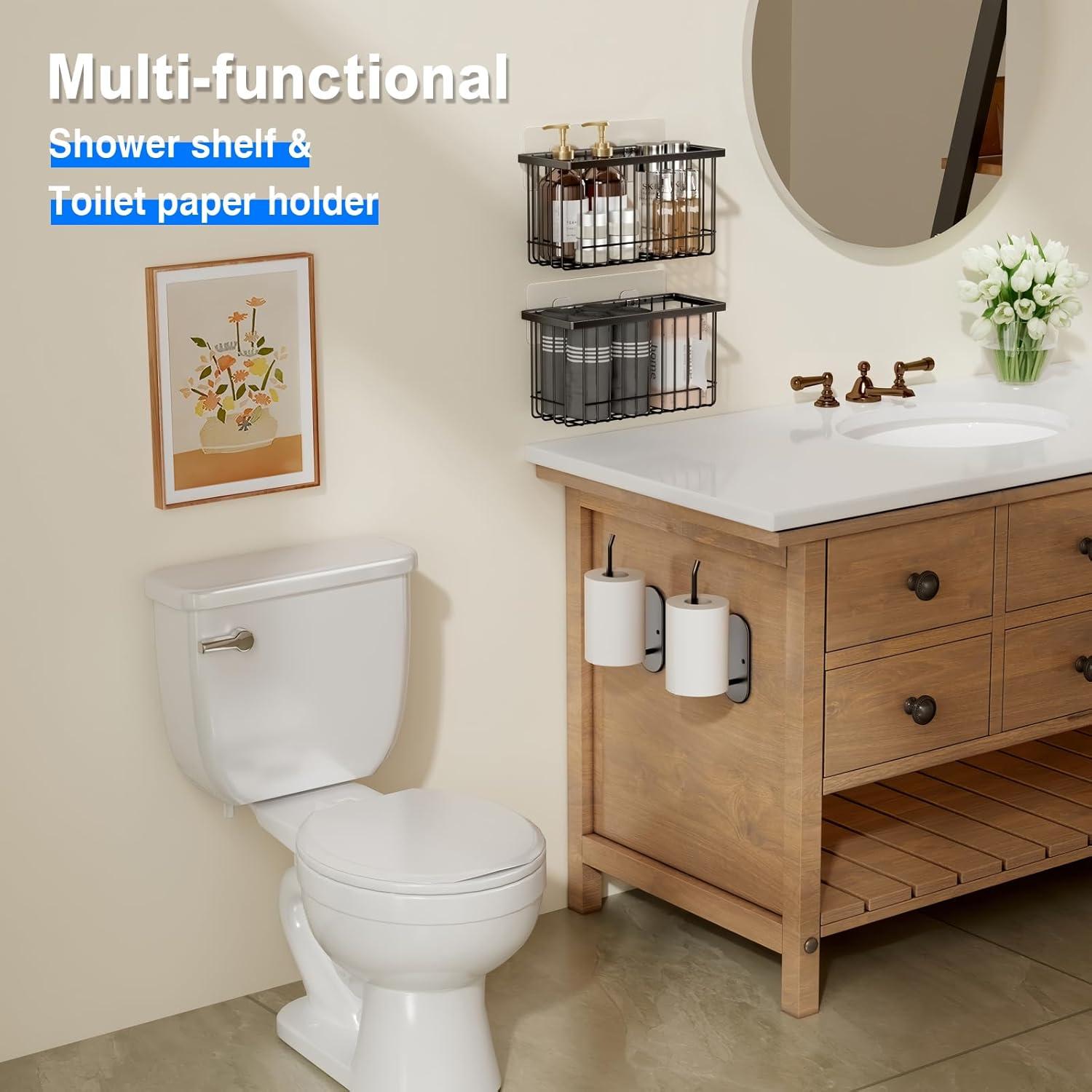 Organizadores de Puerta de Gabinete Mustorn - 4 Piezas Negro