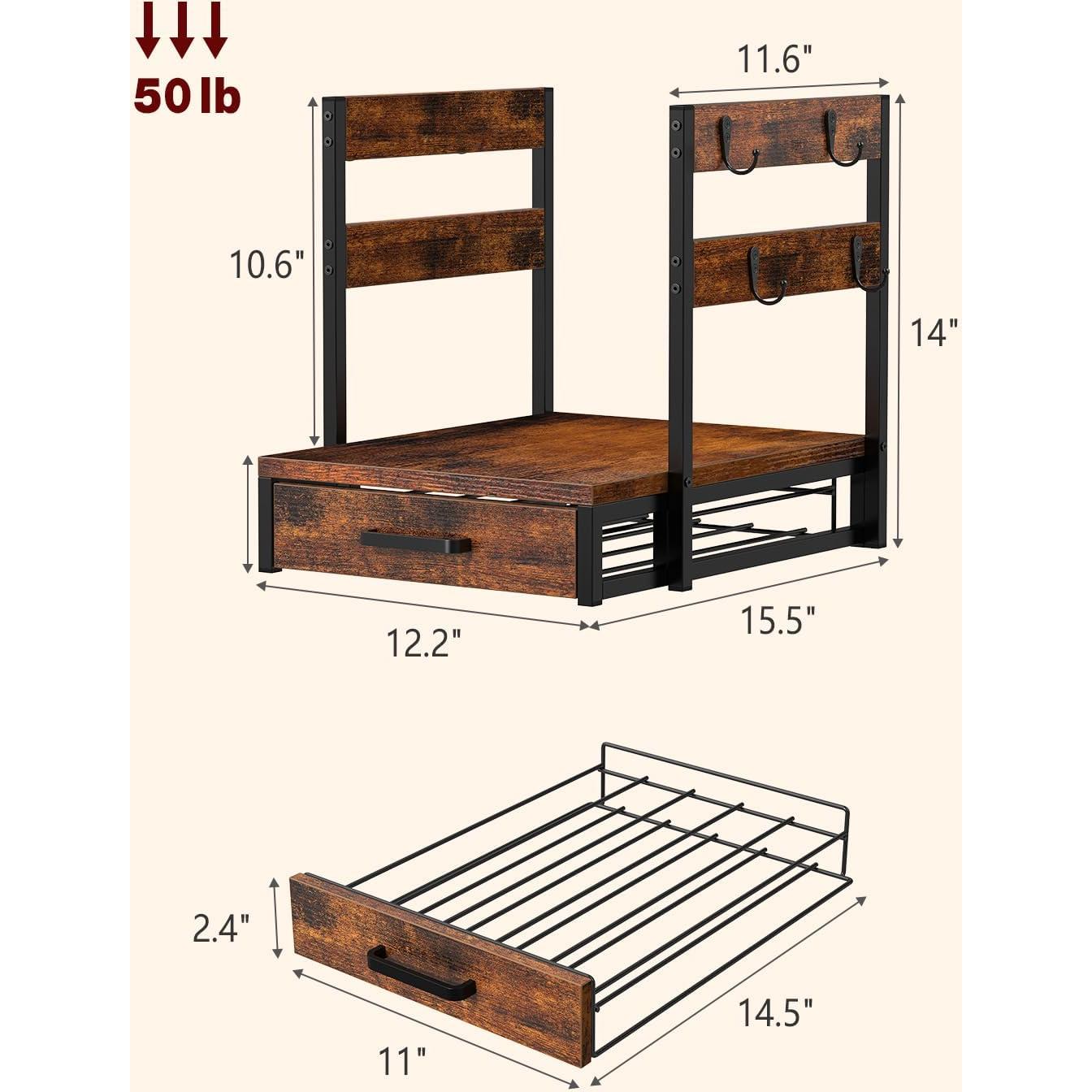 Soporte para K Cup Evermagin, 35 Cápsulas, Marrón Rústico