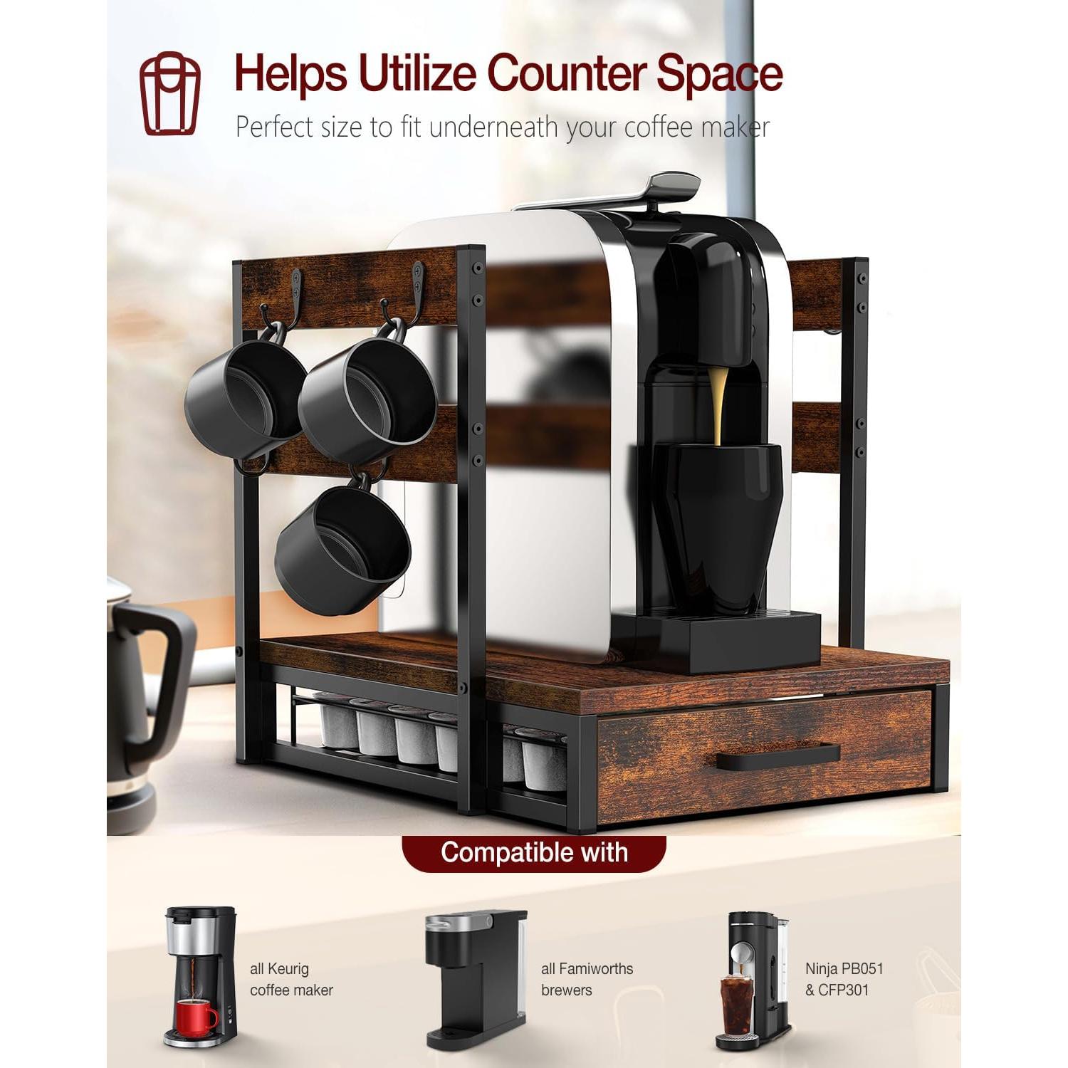 Soporte para K Cup Evermagin, 35 Cápsulas, Marrón Rústico