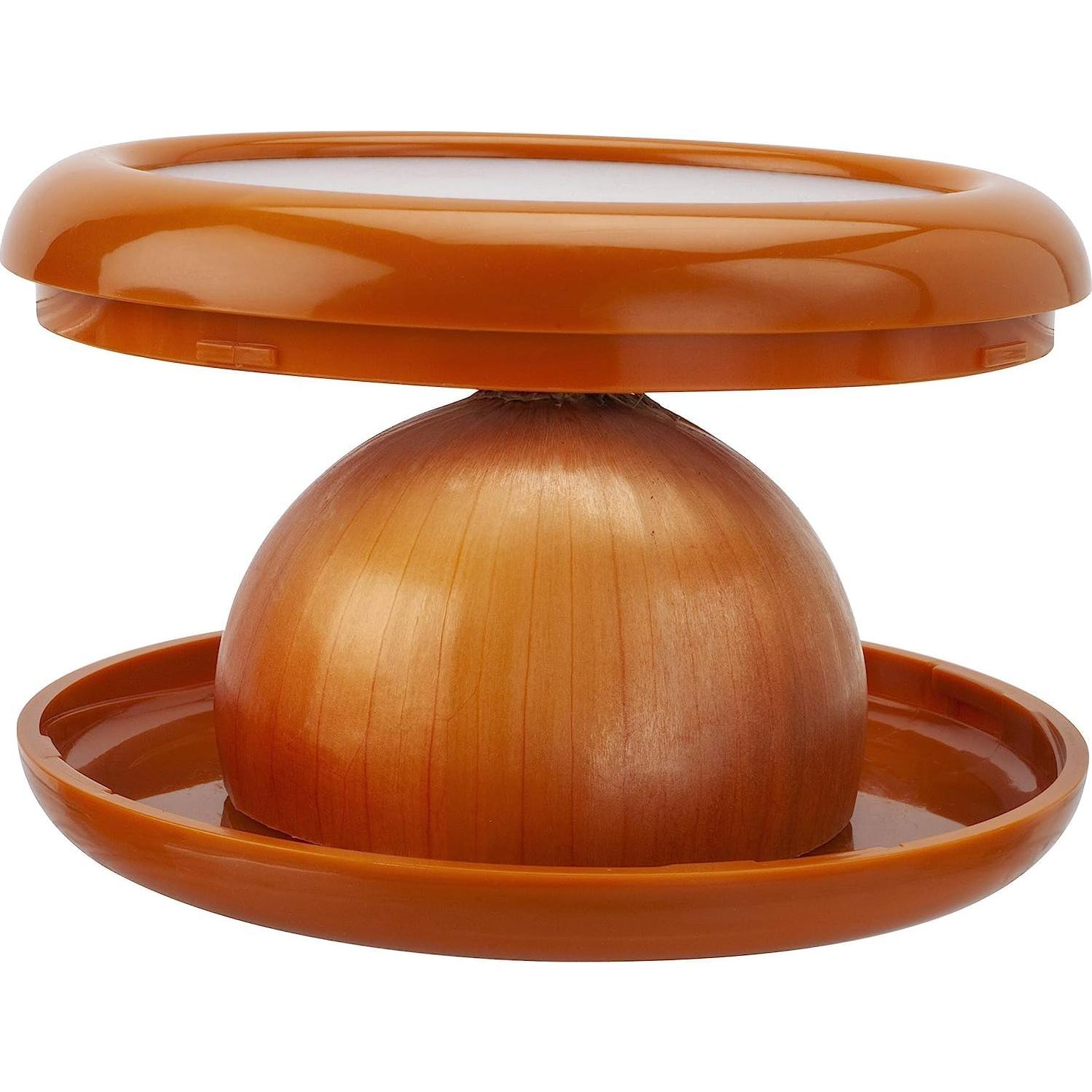 Contenedor de Almacenamiento de Cebolla Joie, 2 Unidades, Naranja