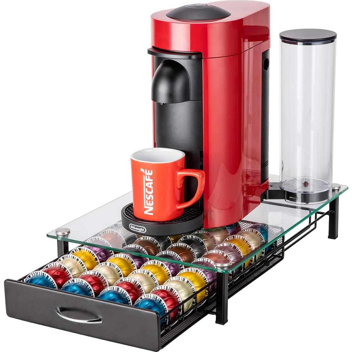 Estante Organizador de Cápsulas Nespresso Principal 40 Cáp. Vidrio