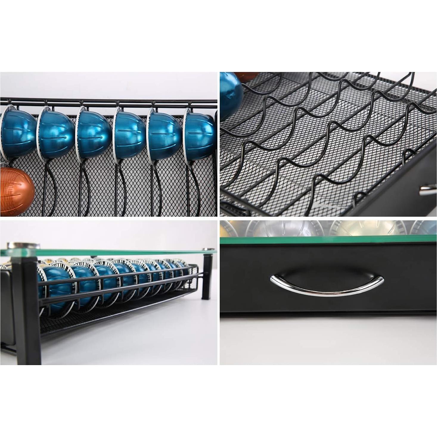 Estante Organizador de Cápsulas Nespresso Principal 40 Cáp. Vidrio