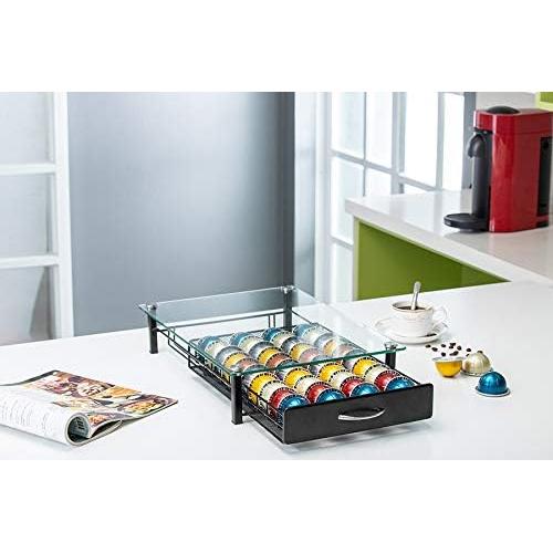 Estante Organizador de Cápsulas Nespresso Principal 40 Cáp. Vidrio